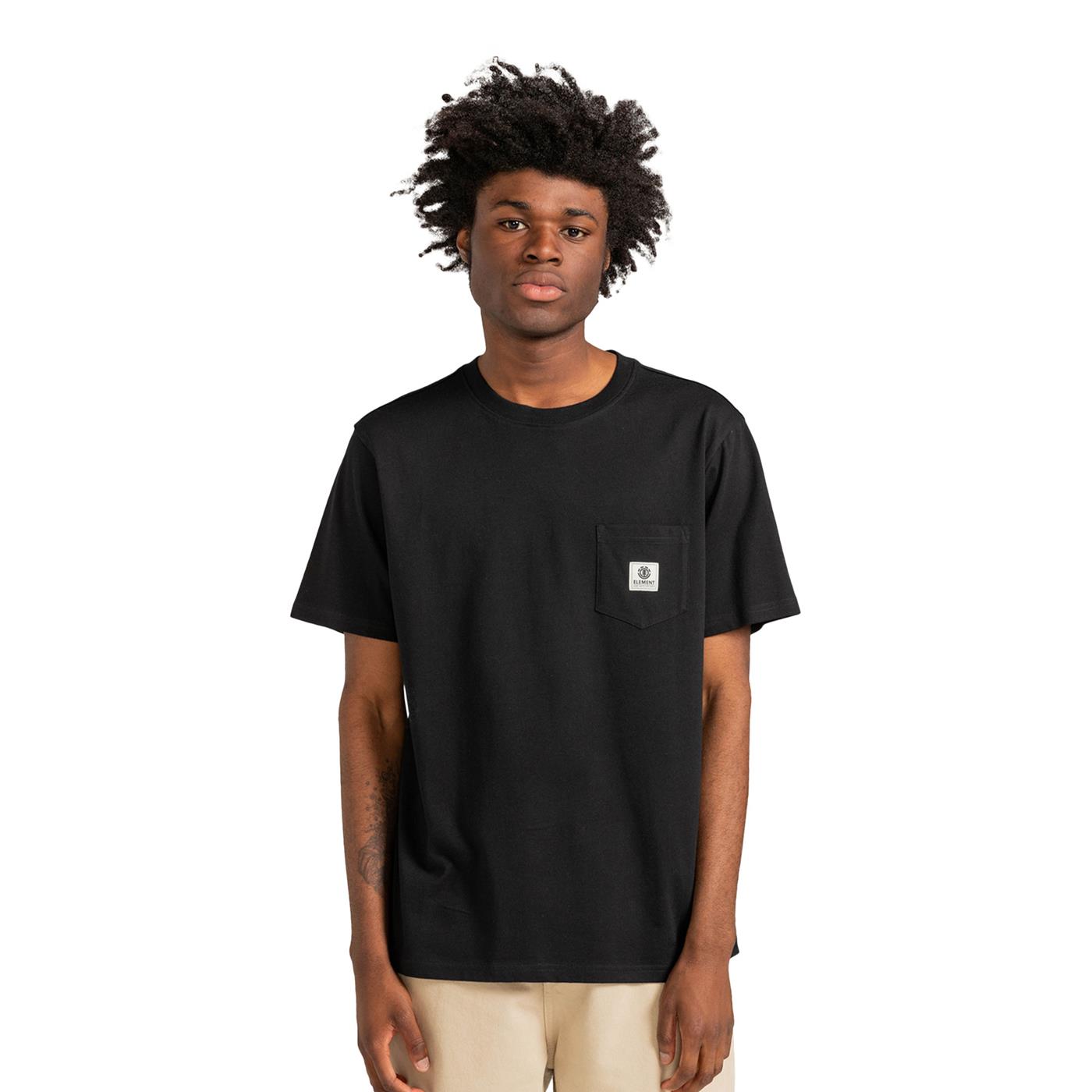 Element Basic Pocket Label T-Shirt Flint Black - ELYKT00116FBK