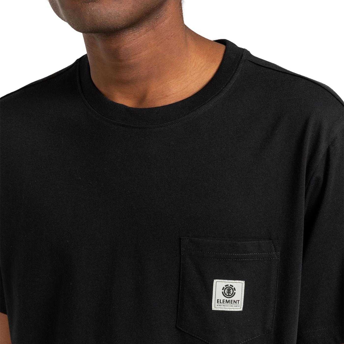 Element Basic Pocket Label T-Shirt Flint Black - ELYKT00116FBK