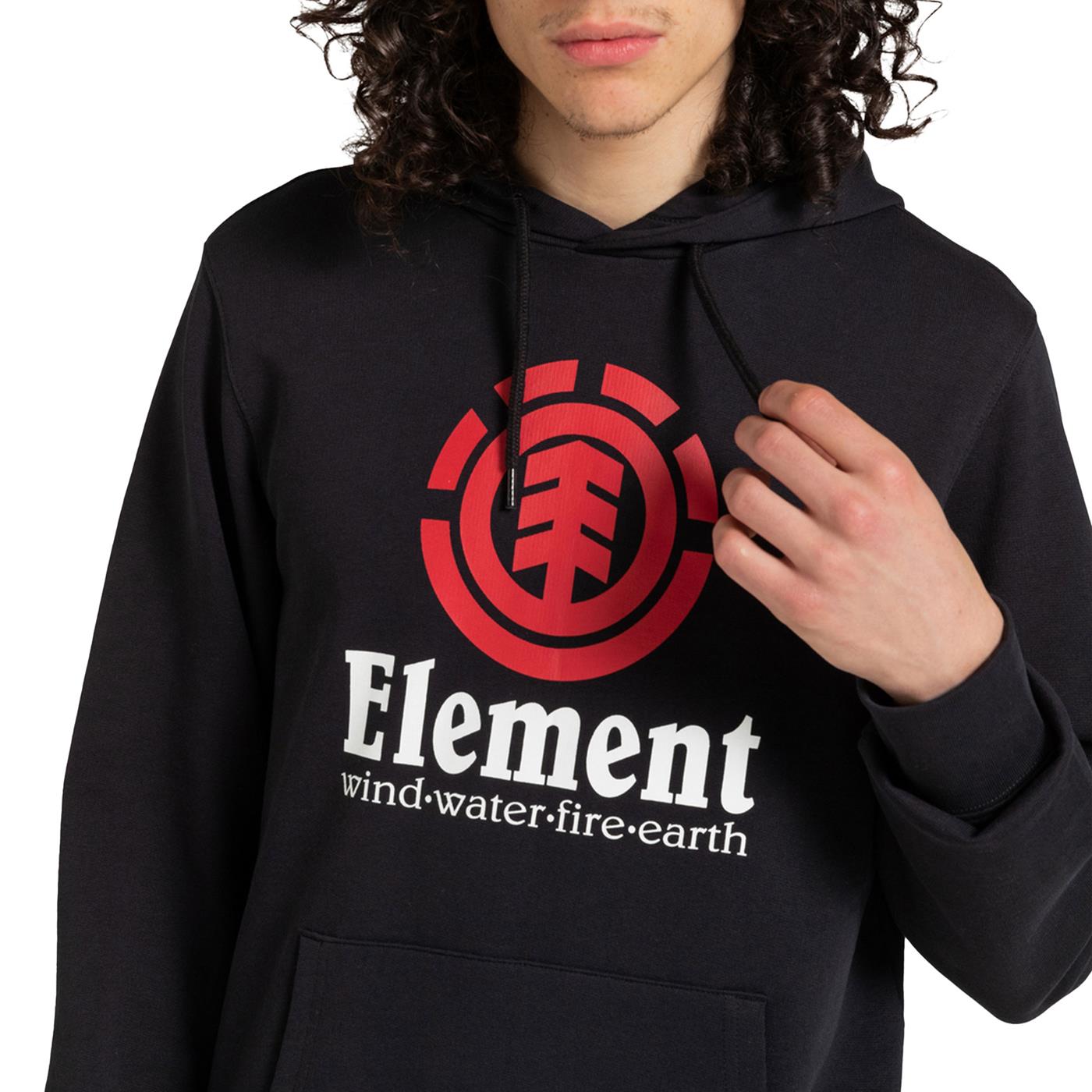Element Vertical Hood Sweat Flint Black - ELYSF00121FBK