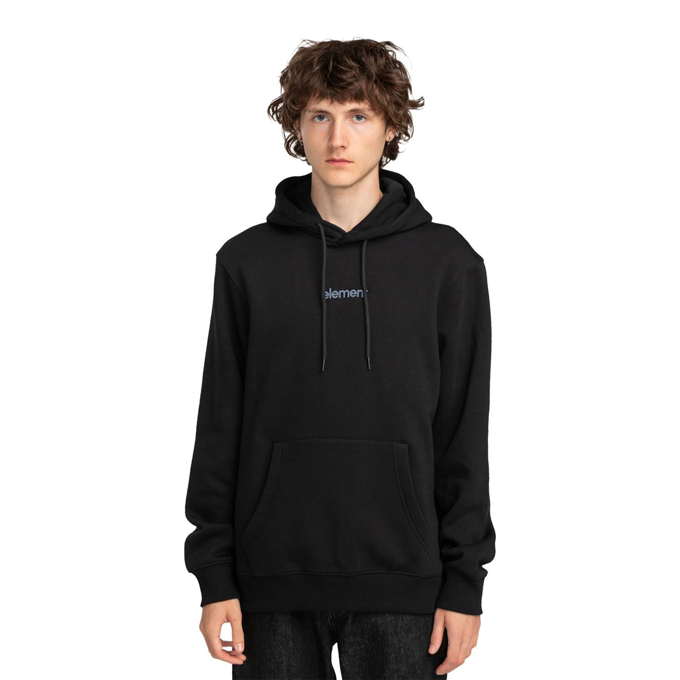 Element Simple Logo Hoodie Flint Black  - ELYSF00234-FBK