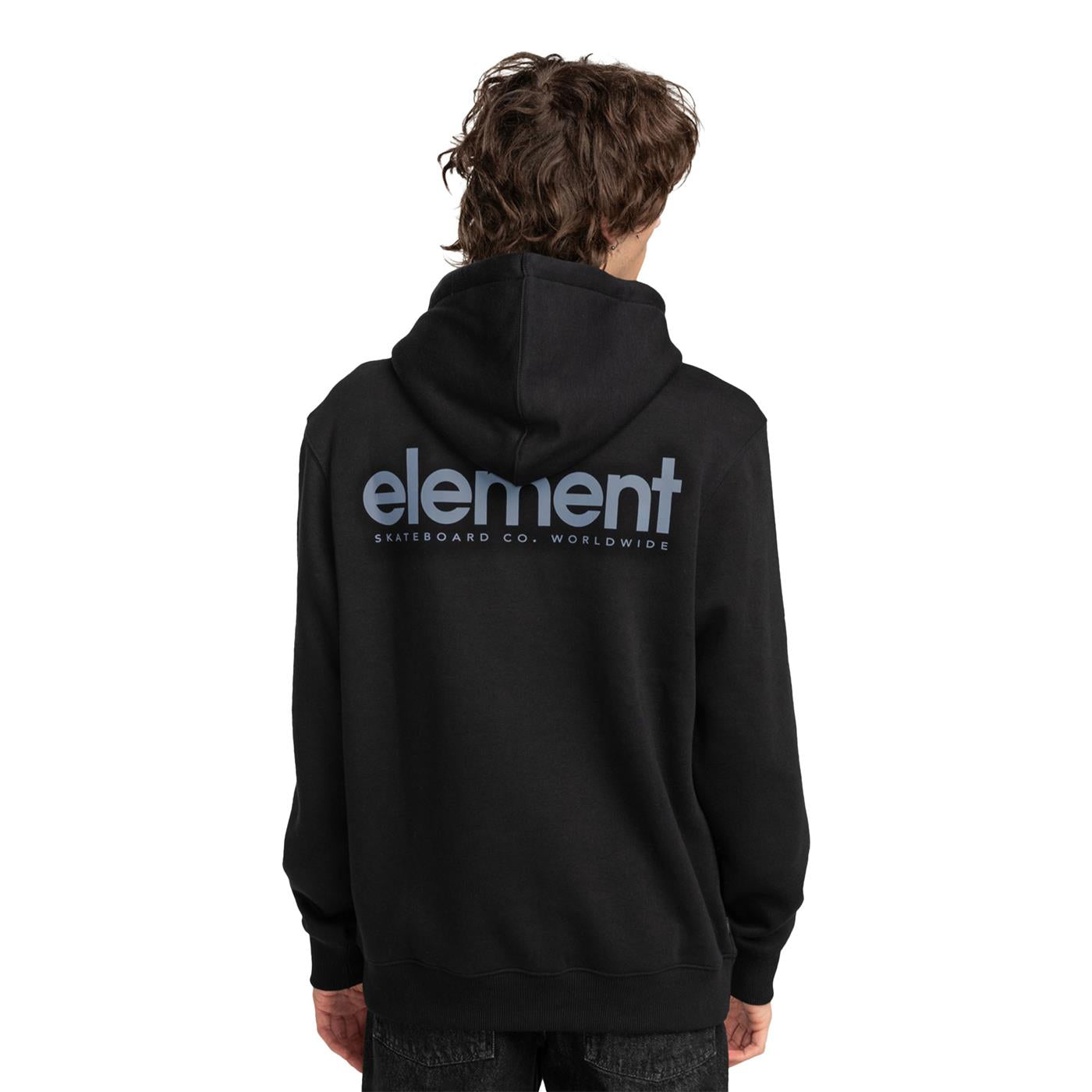 Element Simple Logo Hoodie Flint Black  - ELYSF00234-FBK