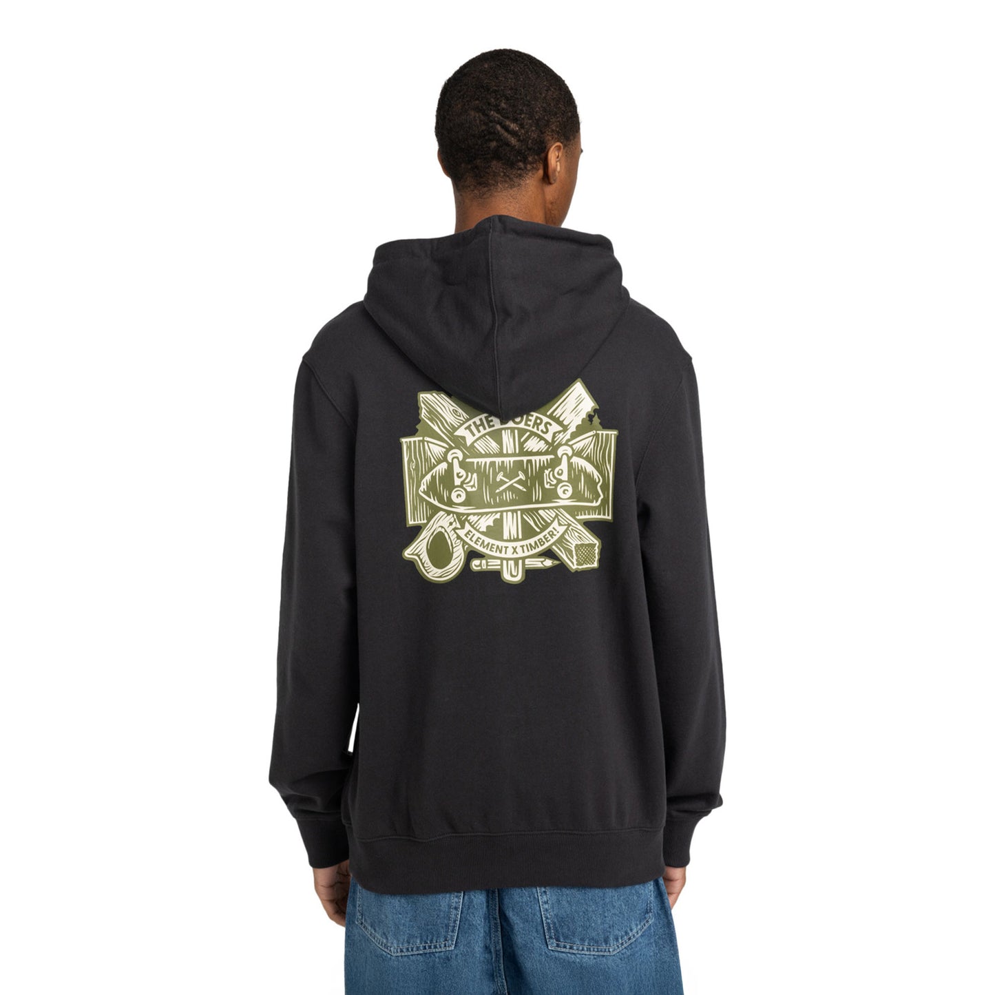 Element Timber Supply Hoodie Off Black - ELYSF00279-KTA0