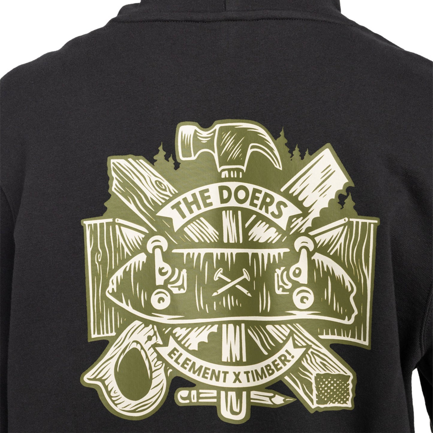 Element Timber Supply Hoodie Off Black - ELYSF00279-KTA0