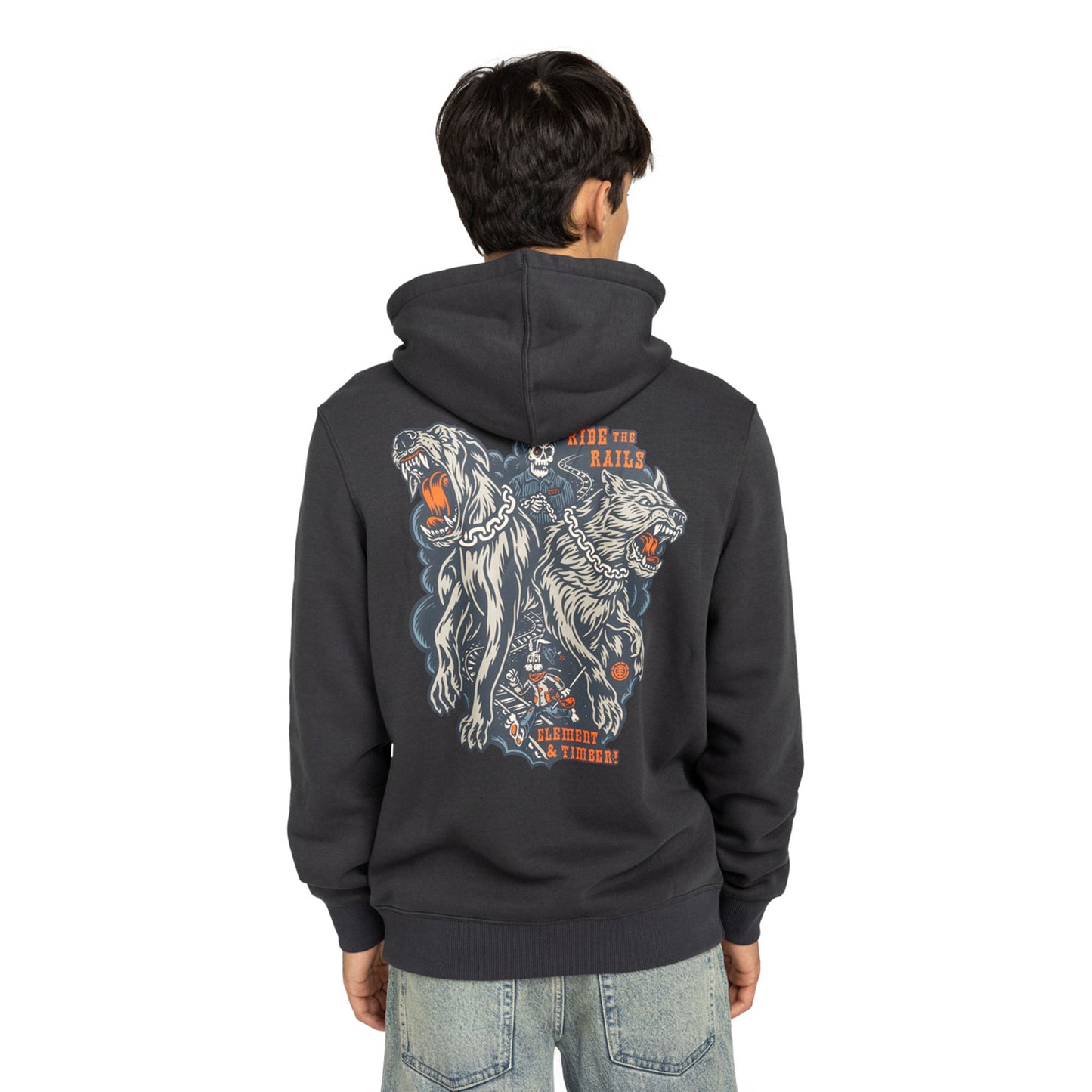 Element Timber Guard Dogs Hoodie Off Black - ELYSF00315-KTA0