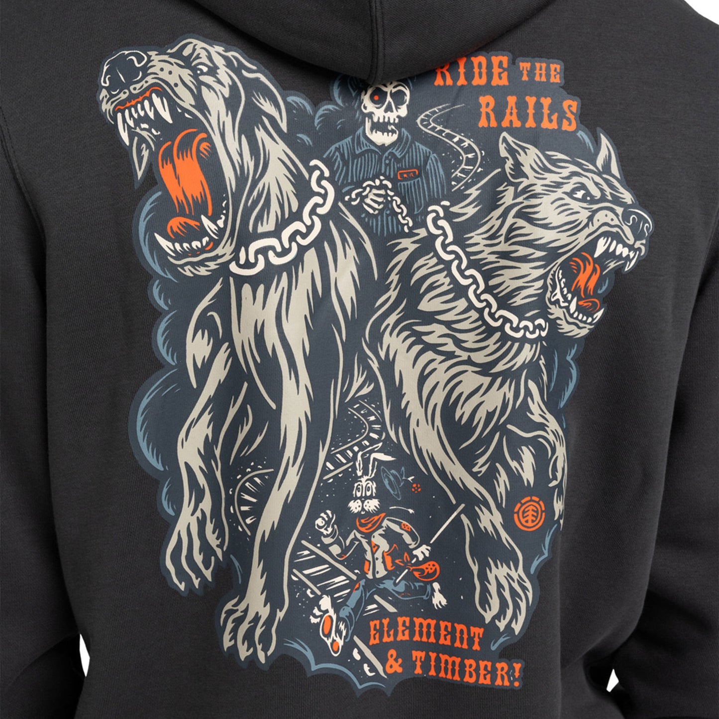 Element Timber Guard Dogs Hoodie Off Black - ELYSF00315-KTA0