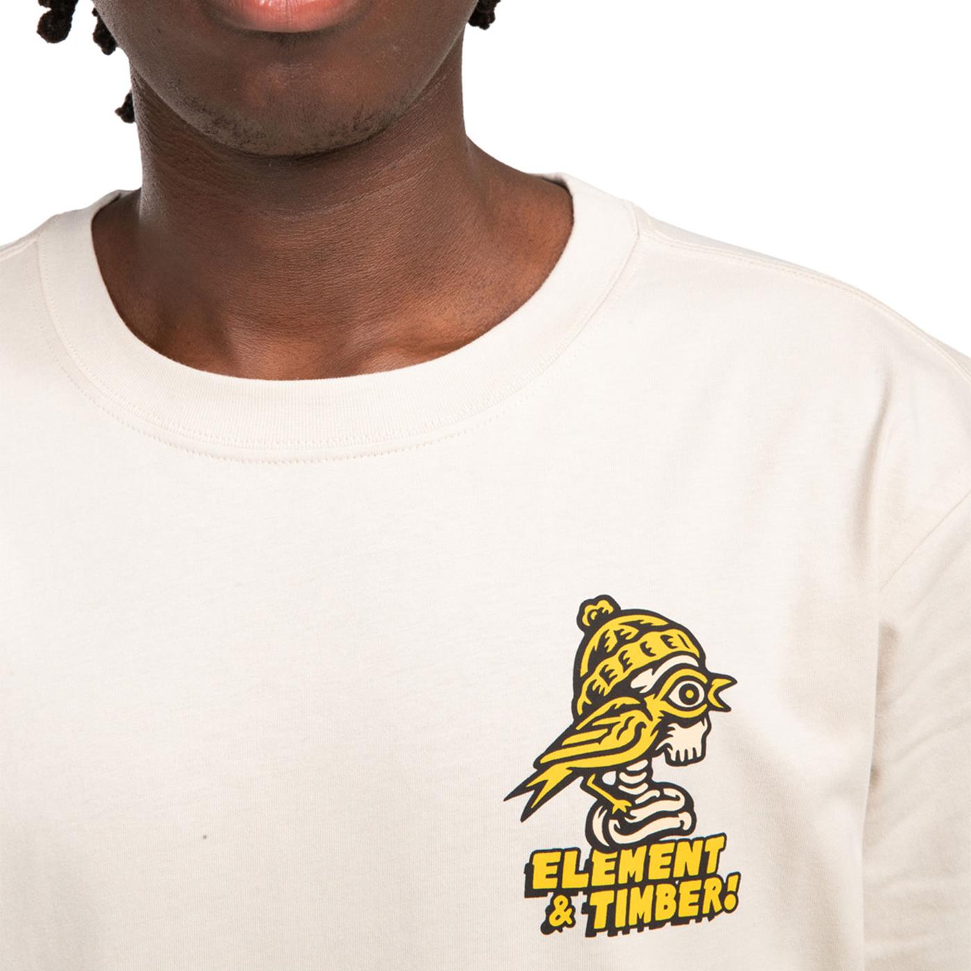 Element Birds Eye T-Shirt Oat Milk - ELYZT00439-TEG0