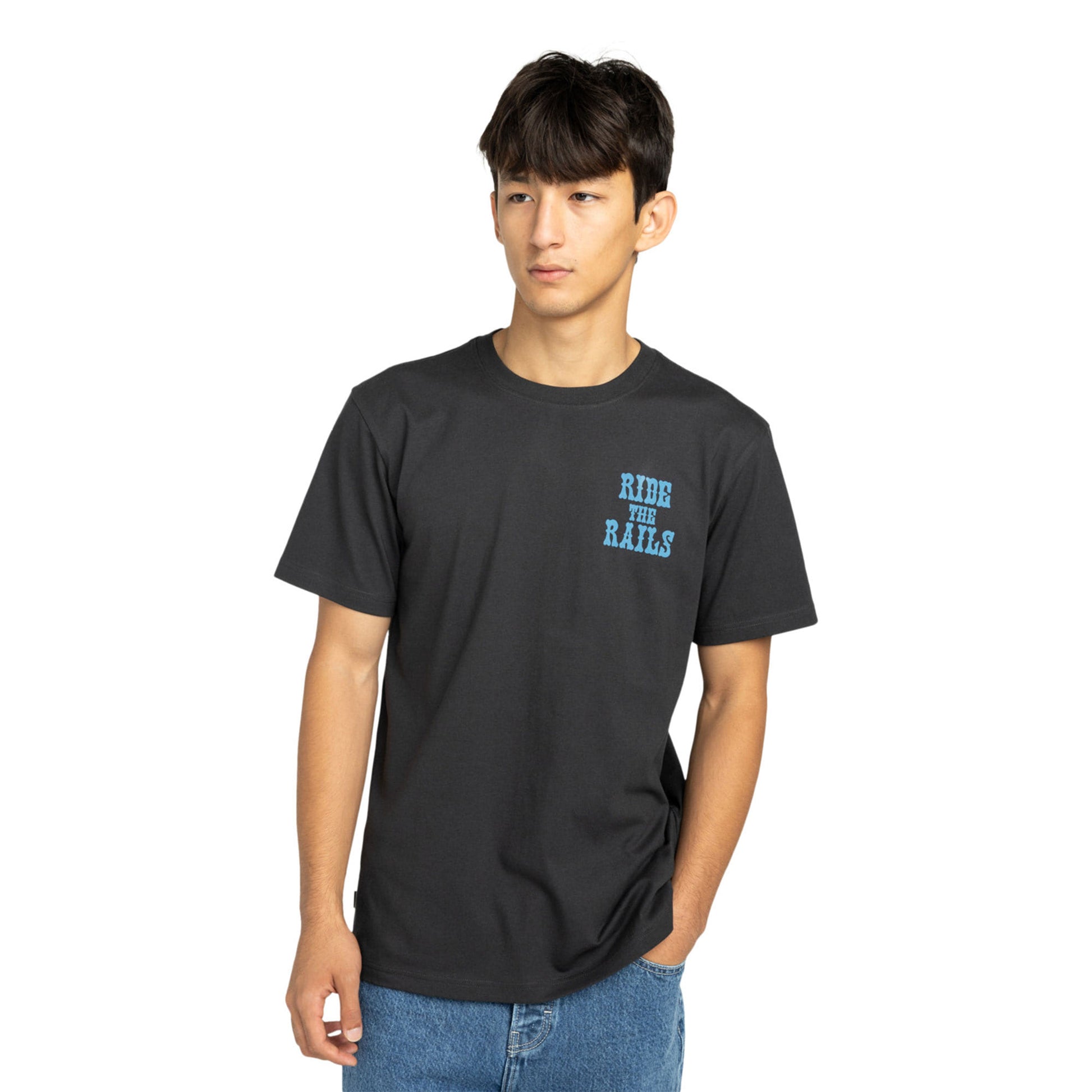 Element Timber On Track T-Shirt Off Black  - ELYZT00575-KTA0