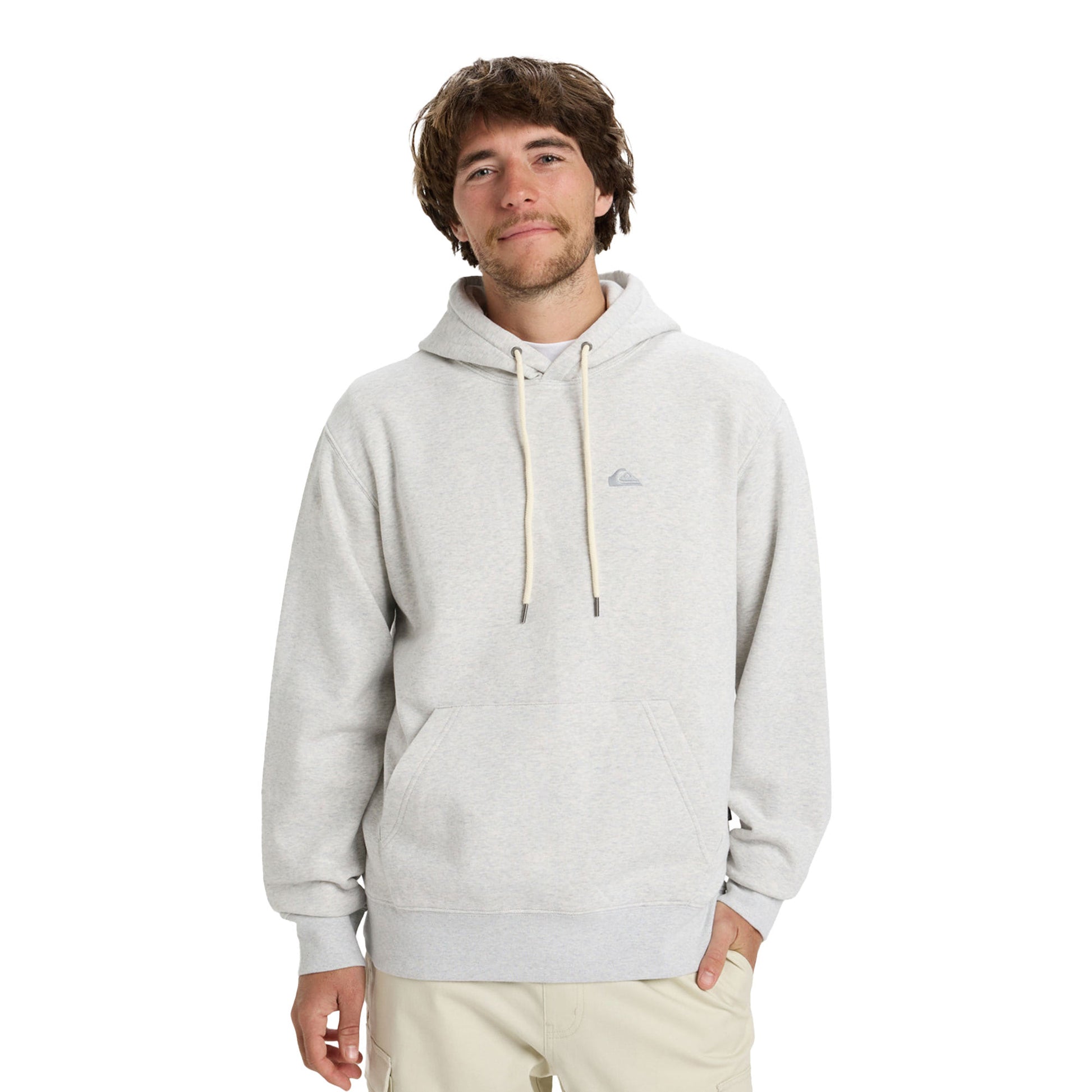Quiksilver Salt Water Hood Light Grey Heather  - EQYFT05159-SJSH