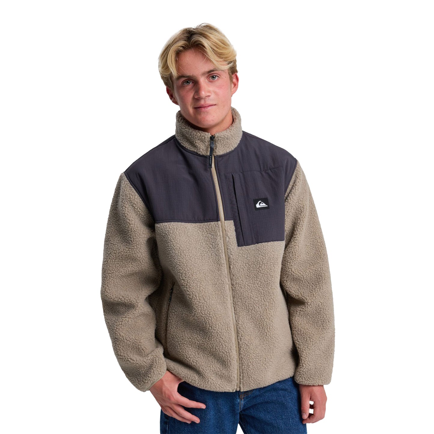 Quiksilver Shallow Water Sherpa Jacket Fallen Rock - EQYPF03076-TZC0
