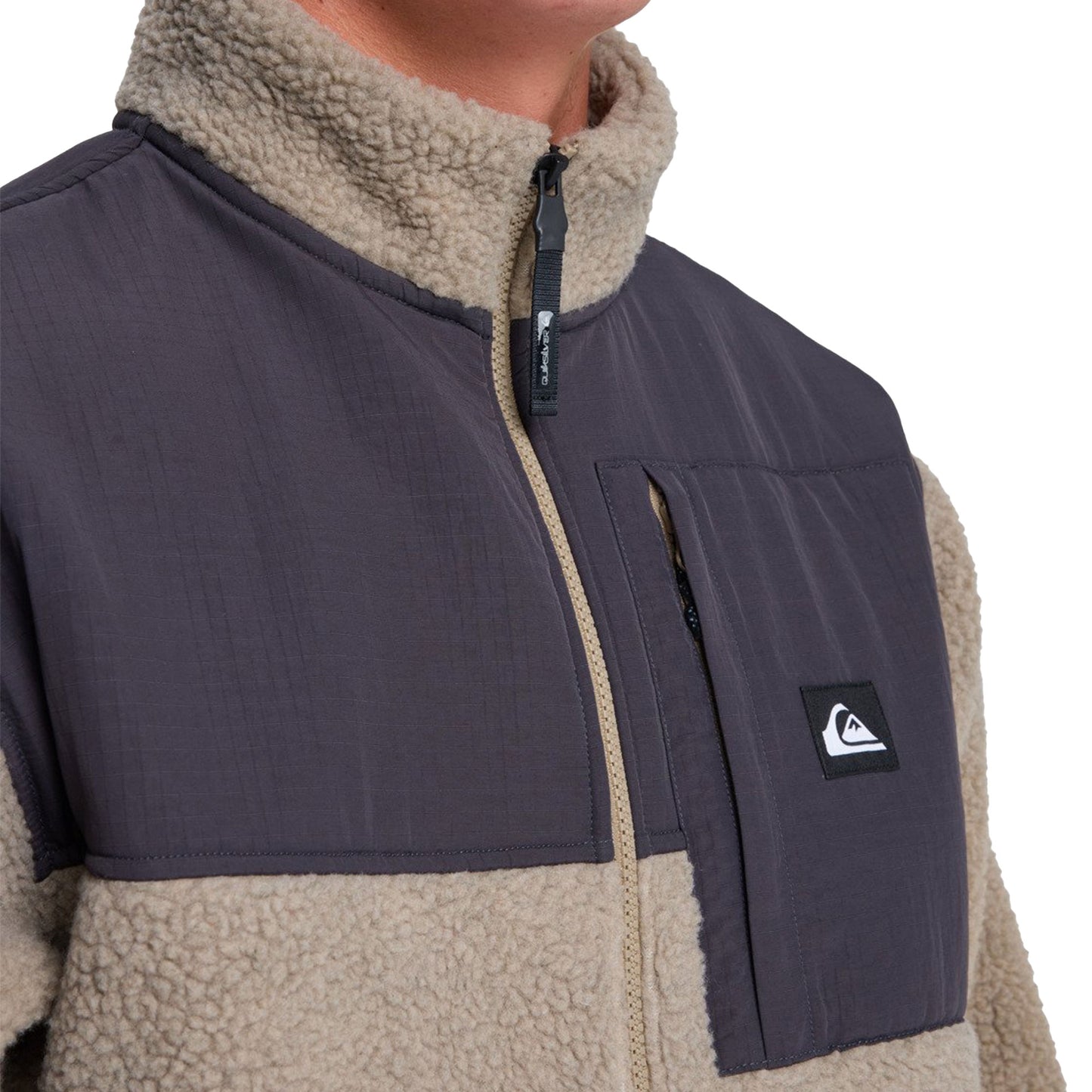 Quiksilver Shallow Water Sherpa Jacket Fallen Rock - EQYPF03076-TZC0