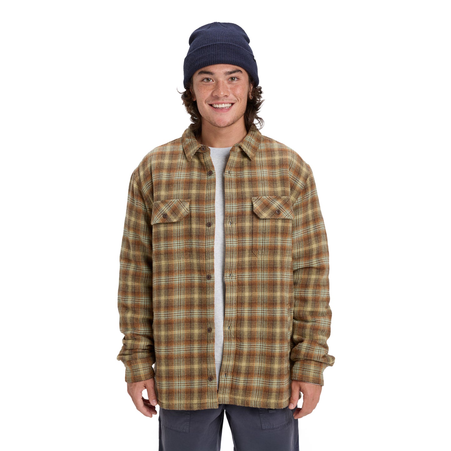 Quiksilver Venture Sherpa Shirt Almond Venture - EQYWT04645-CMD1