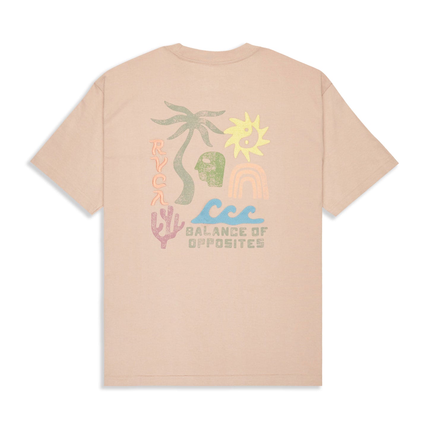 RVCA Deep Think T-Shirt Pale Mauve - EVYZT00288-PAL
