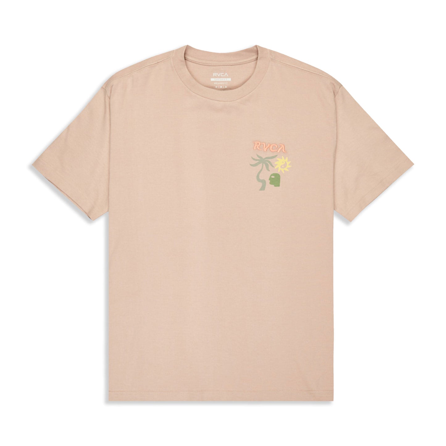 RVCA Deep Think T-Shirt Pale Mauve - EVYZT00288-PAL