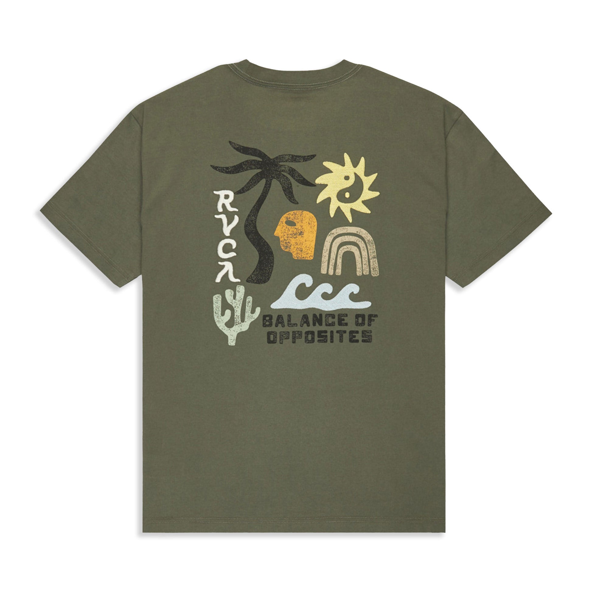 RVCA Deep Think T-Shirt Sage Leaf  - EVYZT00288-SLE