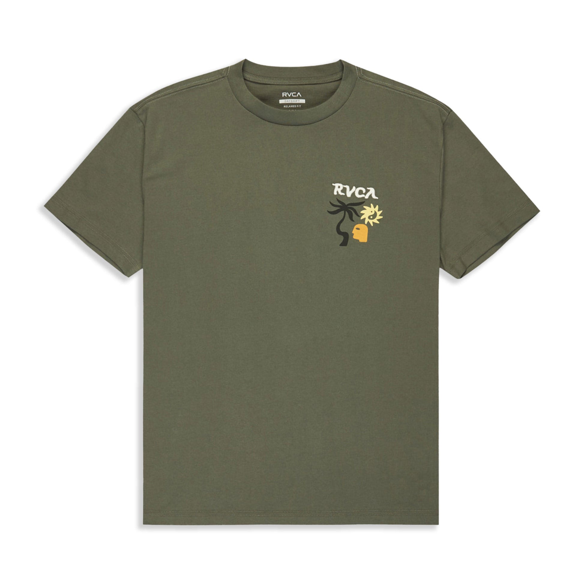 RVCA Deep Think T-Shirt Sage Leaf  - EVYZT00288-SLE