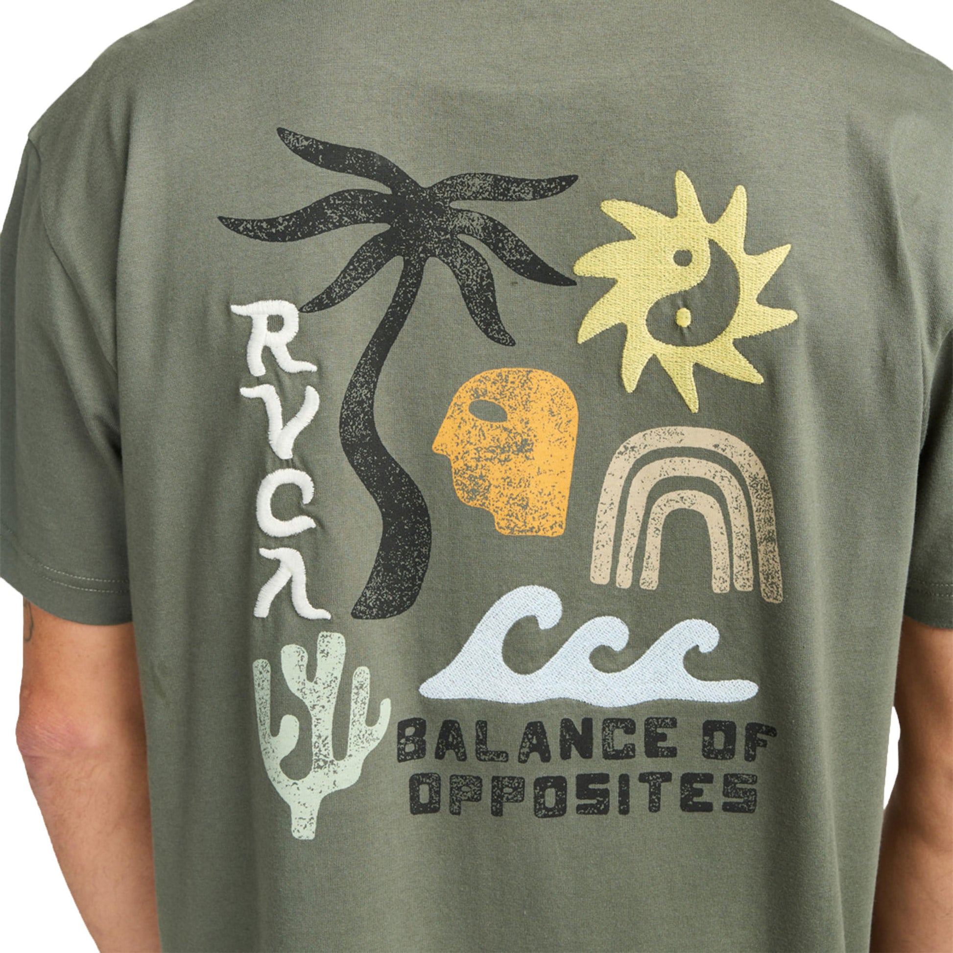 RVCA Deep Think T-Shirt Sage Leaf  - EVYZT00288-SLE