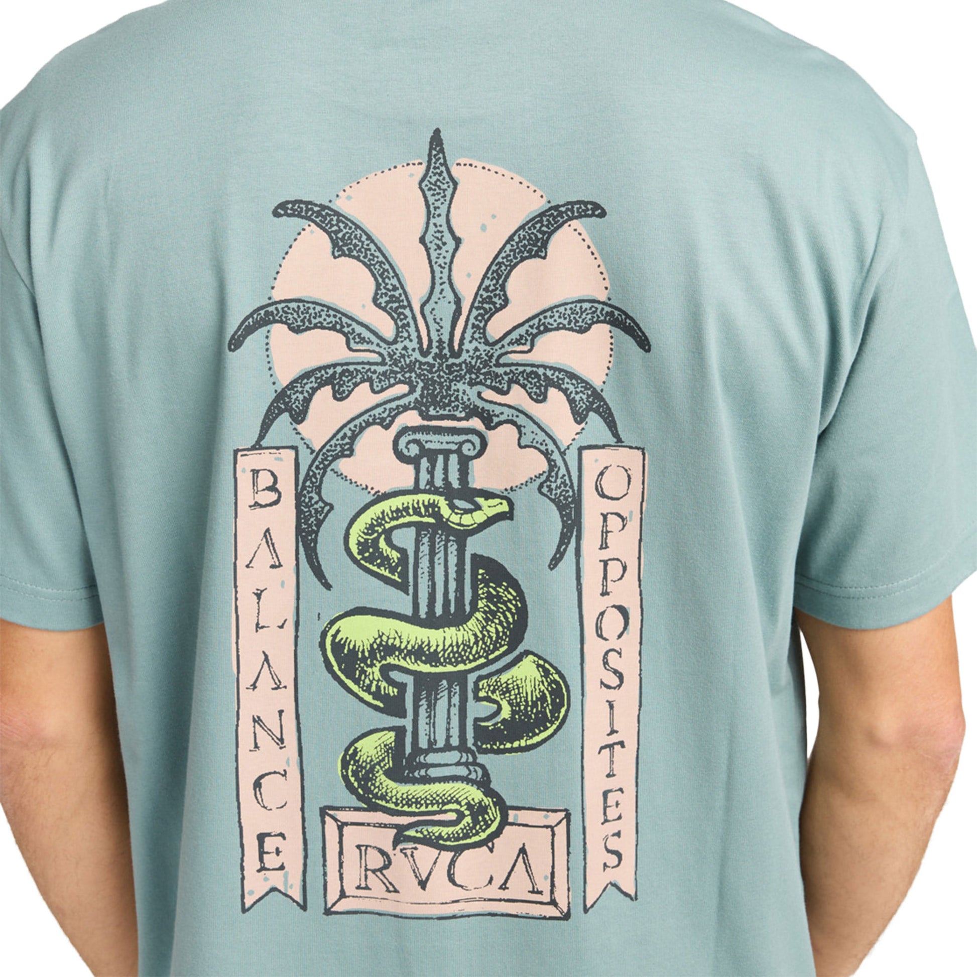 RVCA Serpent T-Shirt Lead  - EVYZT00299-SLK0