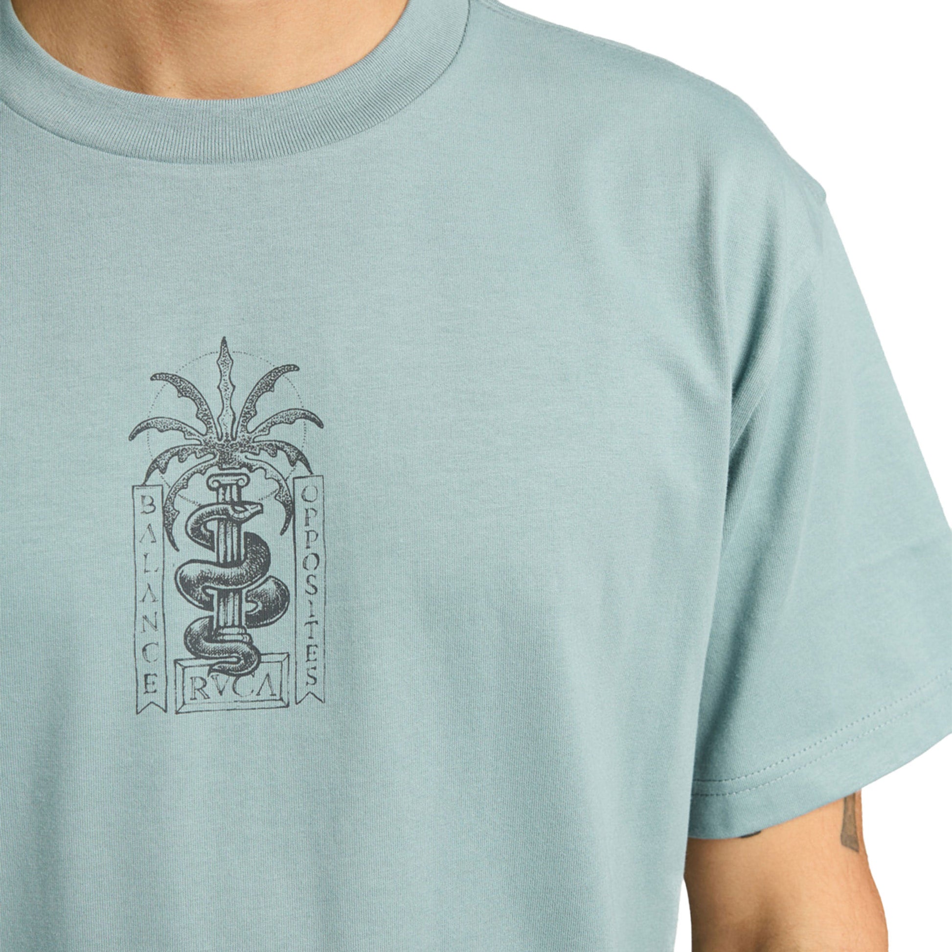 RVCA Serpent T-Shirt Lead  - EVYZT00299-SLK0