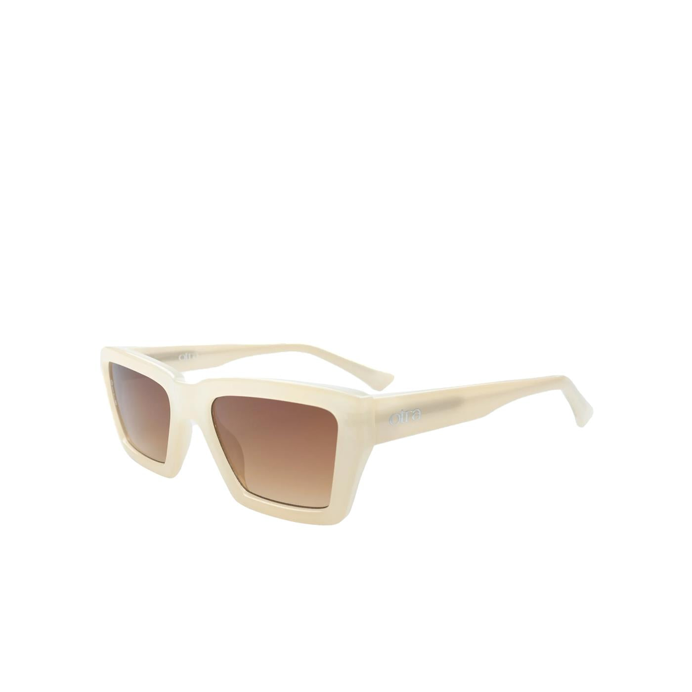 Otra Fairfax Sunglasses Frosted Ivory/Brown Fade - FAI-FIVRBFDE-770