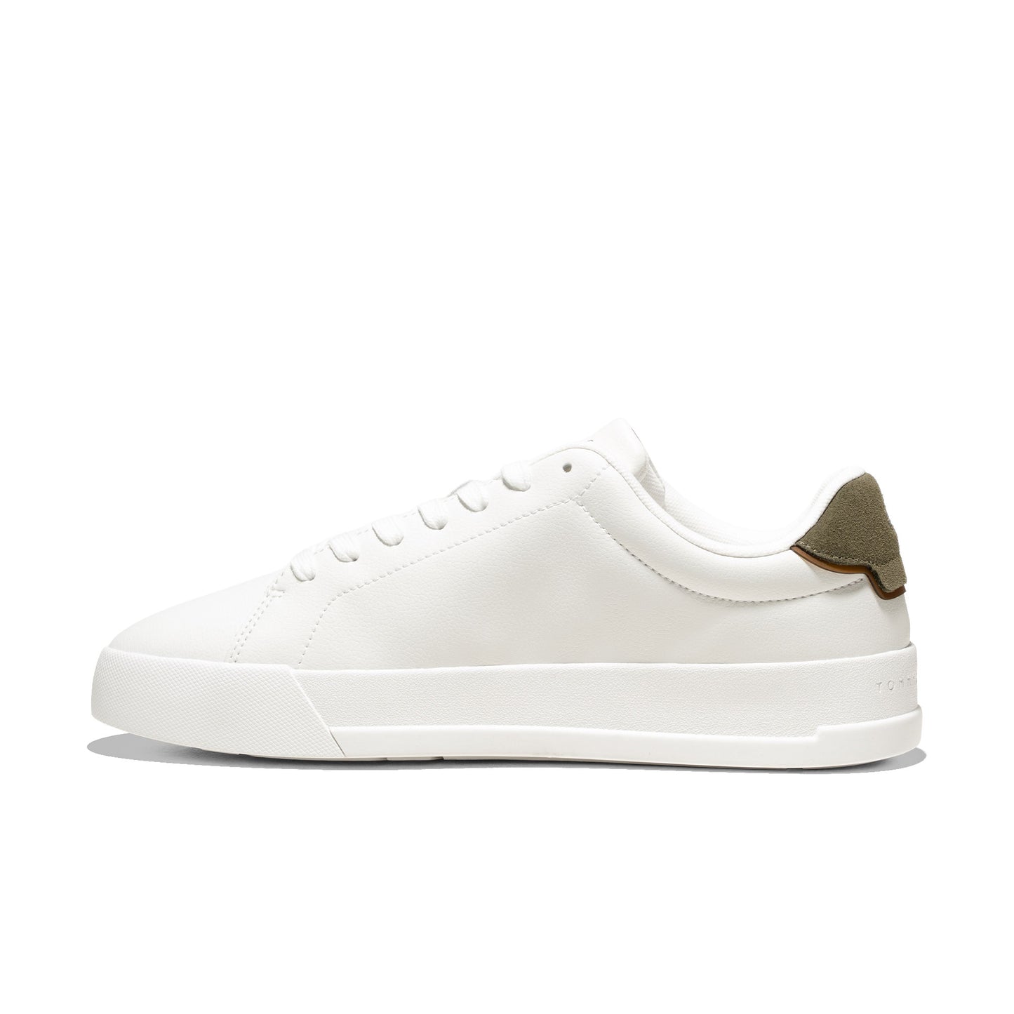 Tommy Hilfiger Court Leather Detail Essential Ecru/Army - FM0FM053670K4