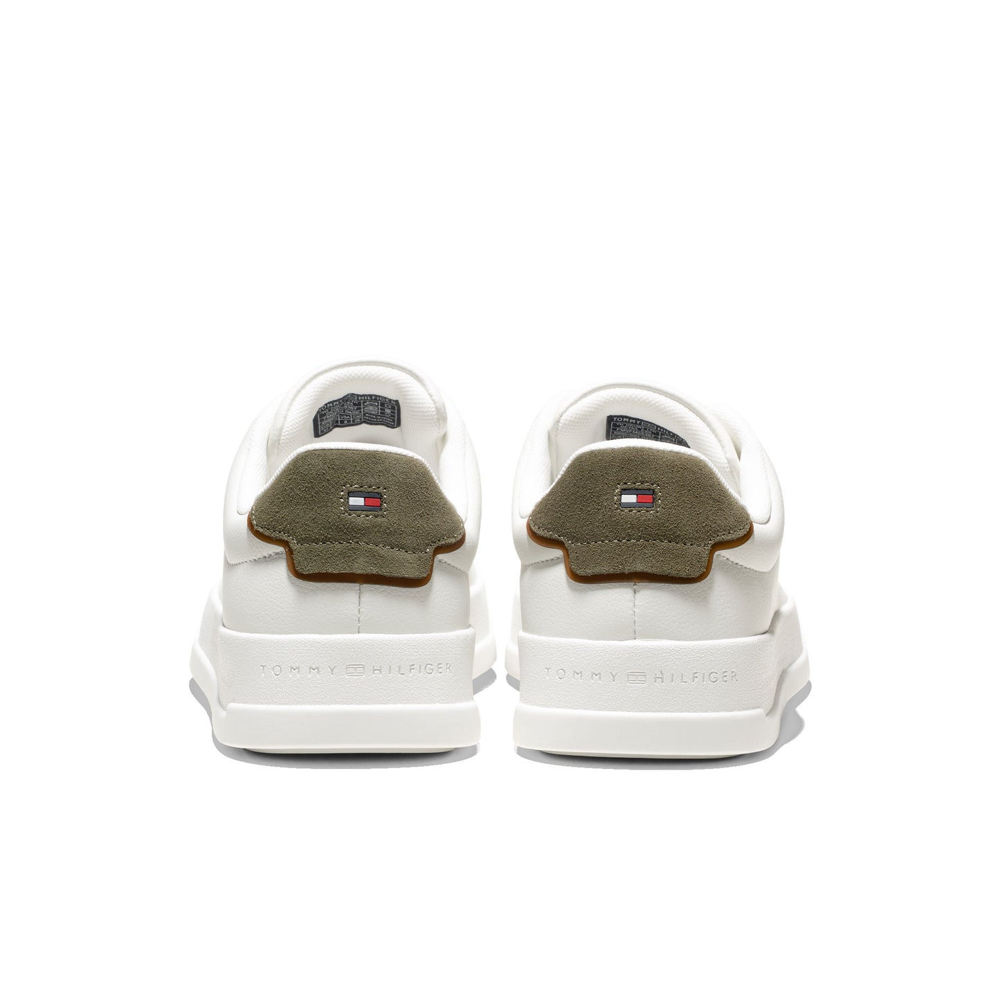 Tommy Hilfiger Court Leather Detail Essential Ecru/Army - FM0FM053670K4