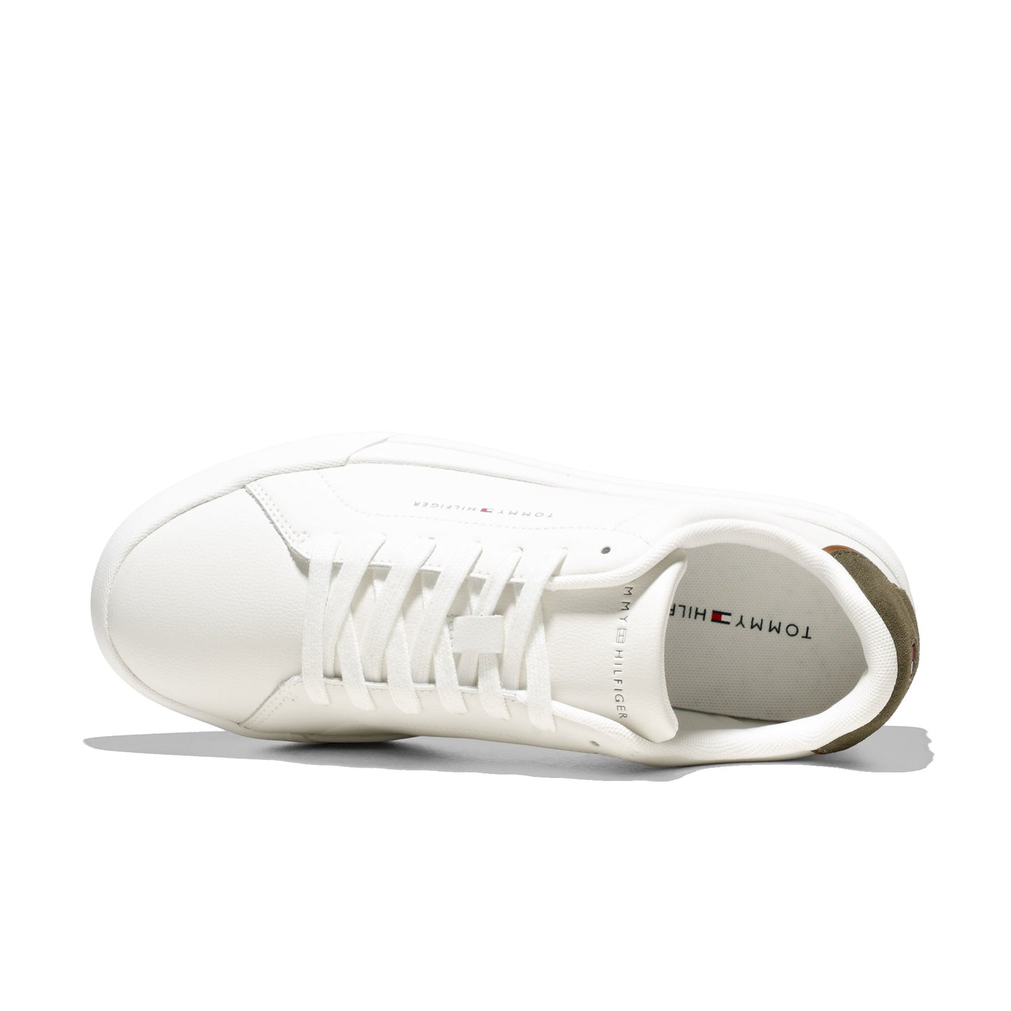 Tommy Hilfiger Court Leather Detail Essential Ecru/Army - FM0FM053670K4