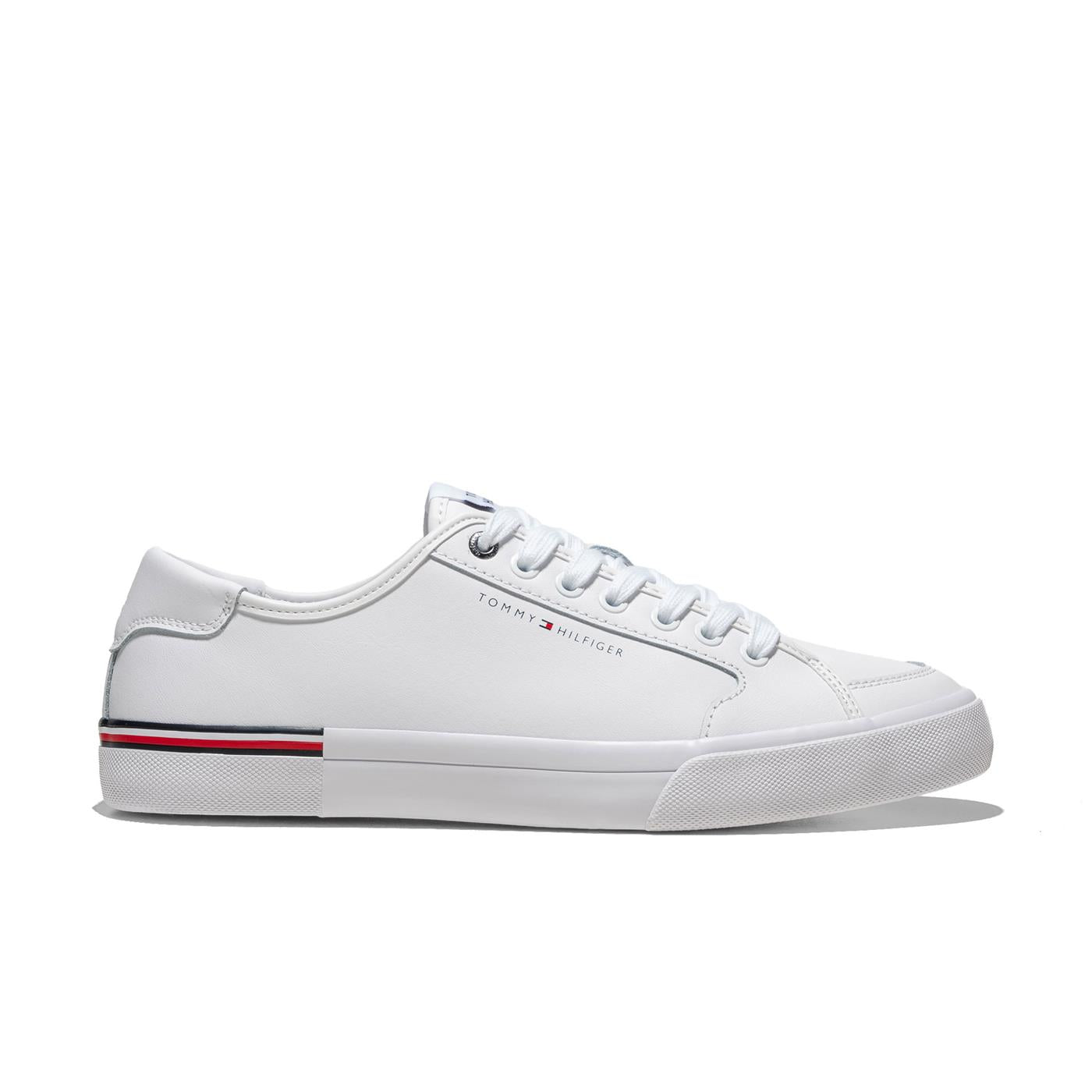 Tommy Hilfiger Core Corporate Vulc Leather White  - FM0FM05399YBS