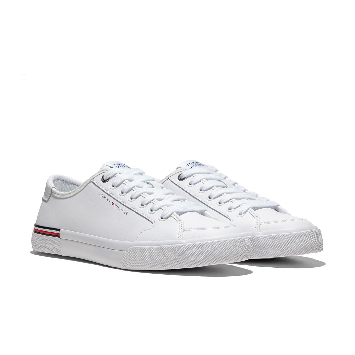 Tommy Hilfiger Core Corporate Vulc Leather White  - FM0FM05399YBS