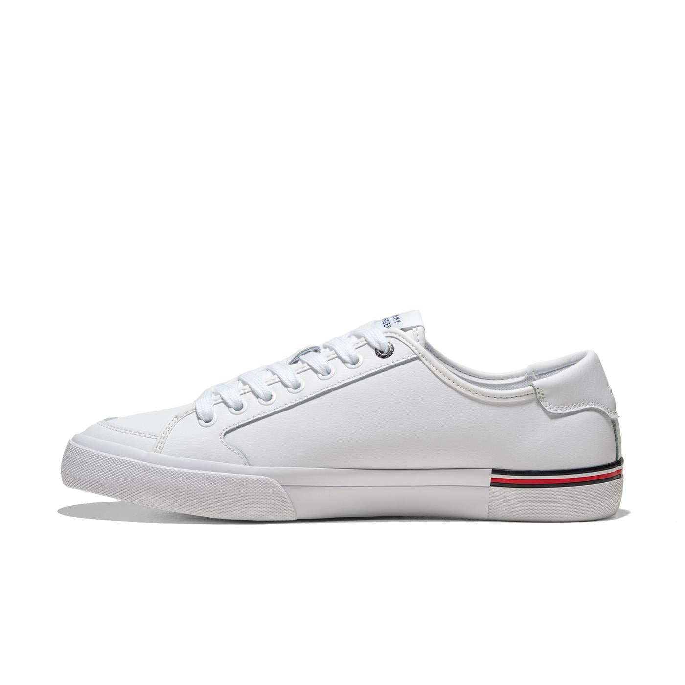 Tommy Hilfiger Core Corporate Vulc Leather White  - FM0FM05399YBS