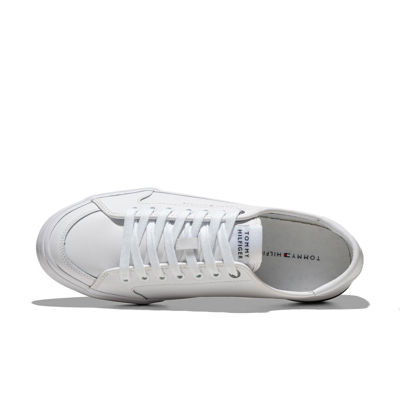 Tommy Hilfiger Core Corporate Vulc Leather White  - FM0FM05399YBS