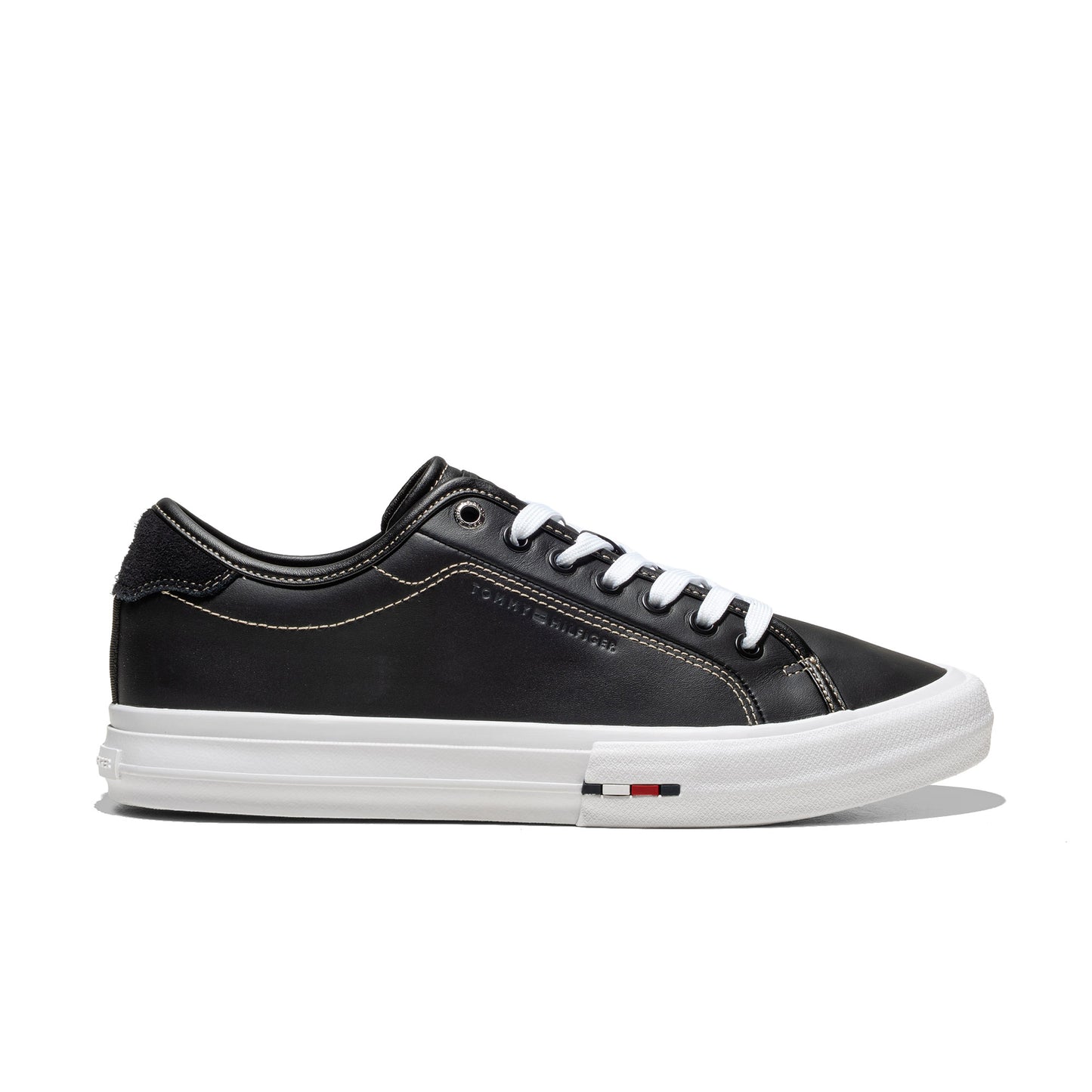 Tommy Hilfiger TH Hi Vulc Street Leather Black - FM0FM05645BDS