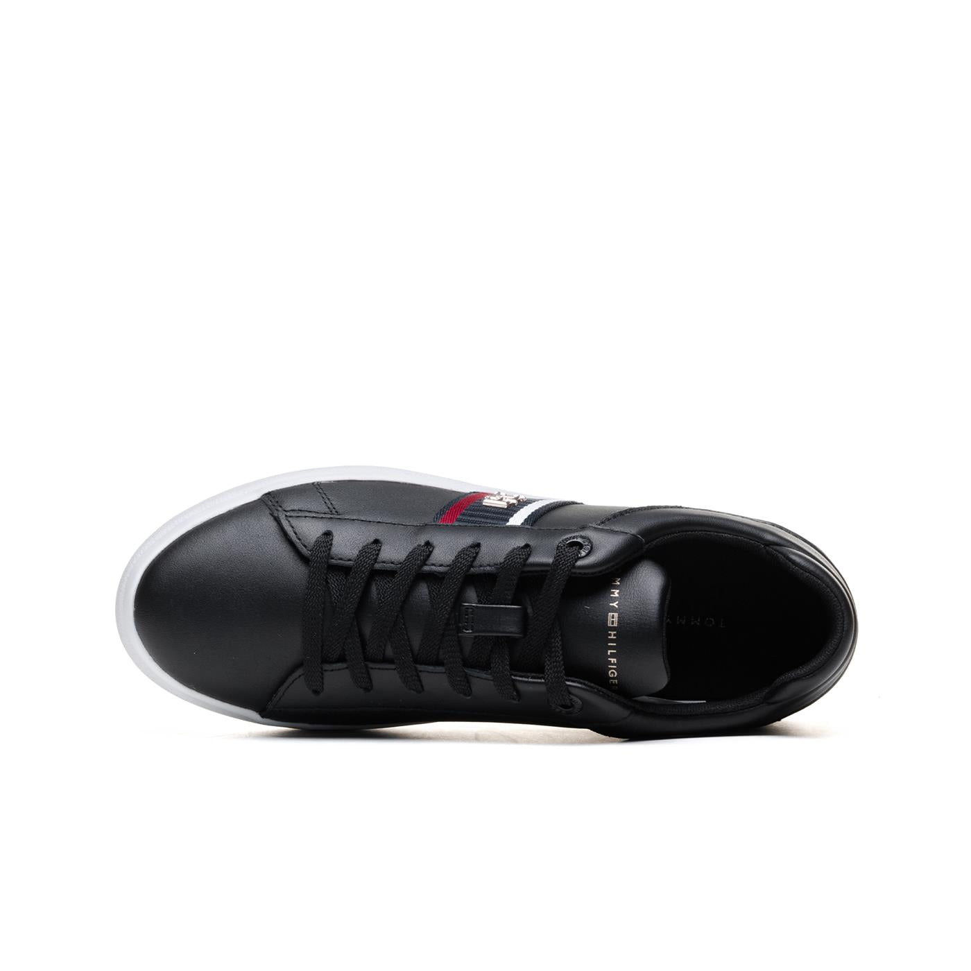 Tommy Hilfiger Corp Webbing Court Sneaker Black  - FW0FW07387BDS