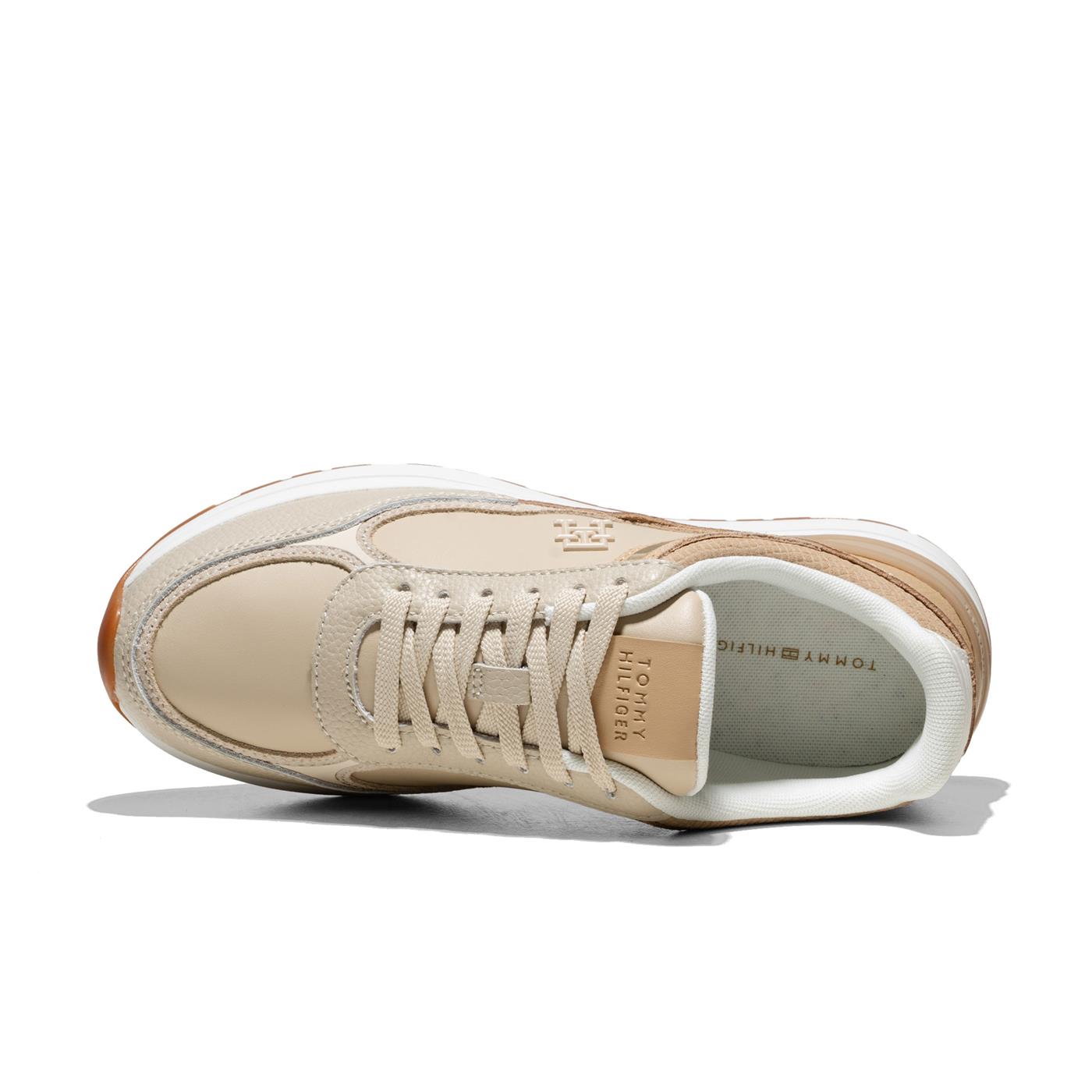 Tommy Hilfiger Casual Fashion Runner Classic Beige/Pebble  - FW0FW084720F5