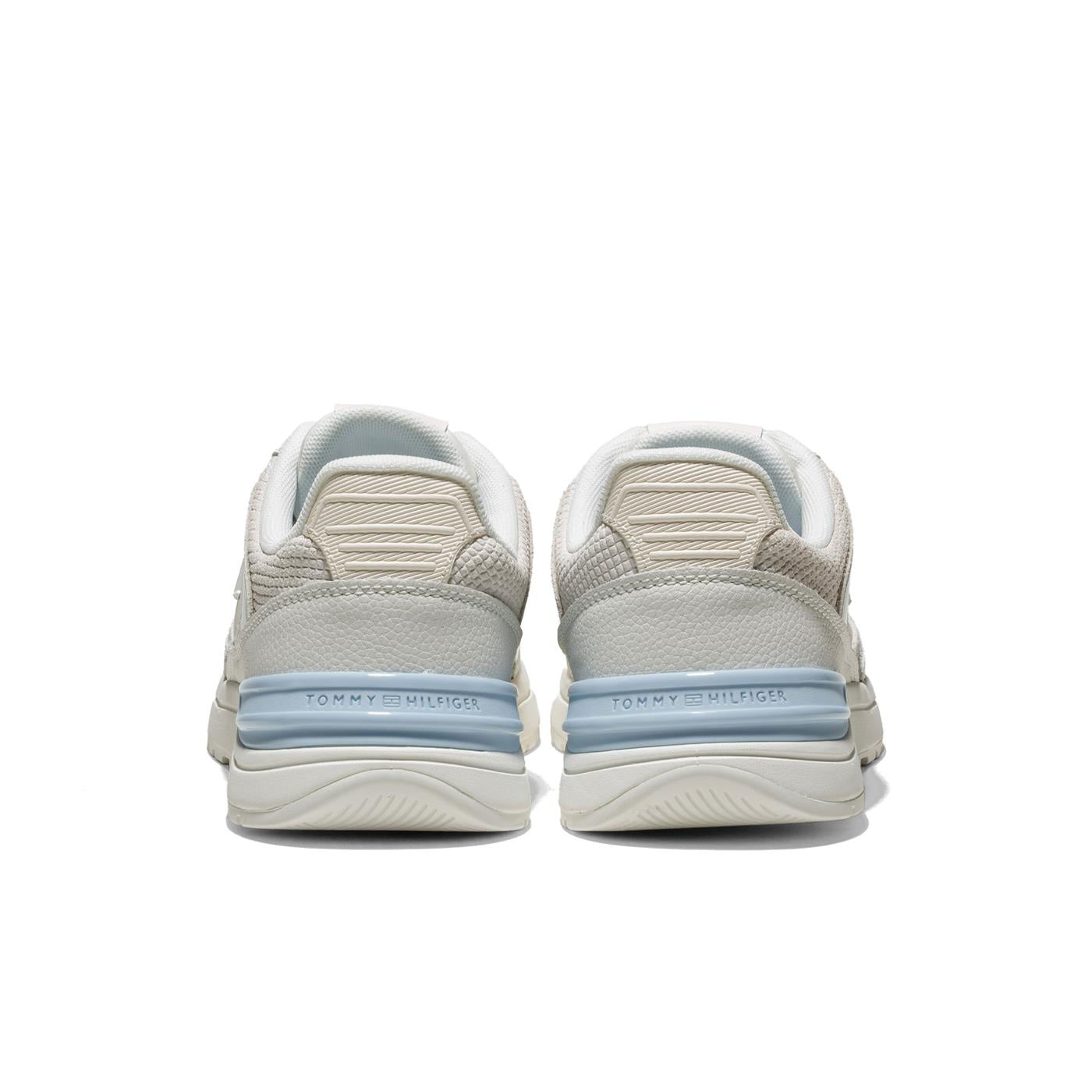 Tommy Hilfiger Casual Fashion Runner Ecru/Breezy Blue  - FW0FW084720LH