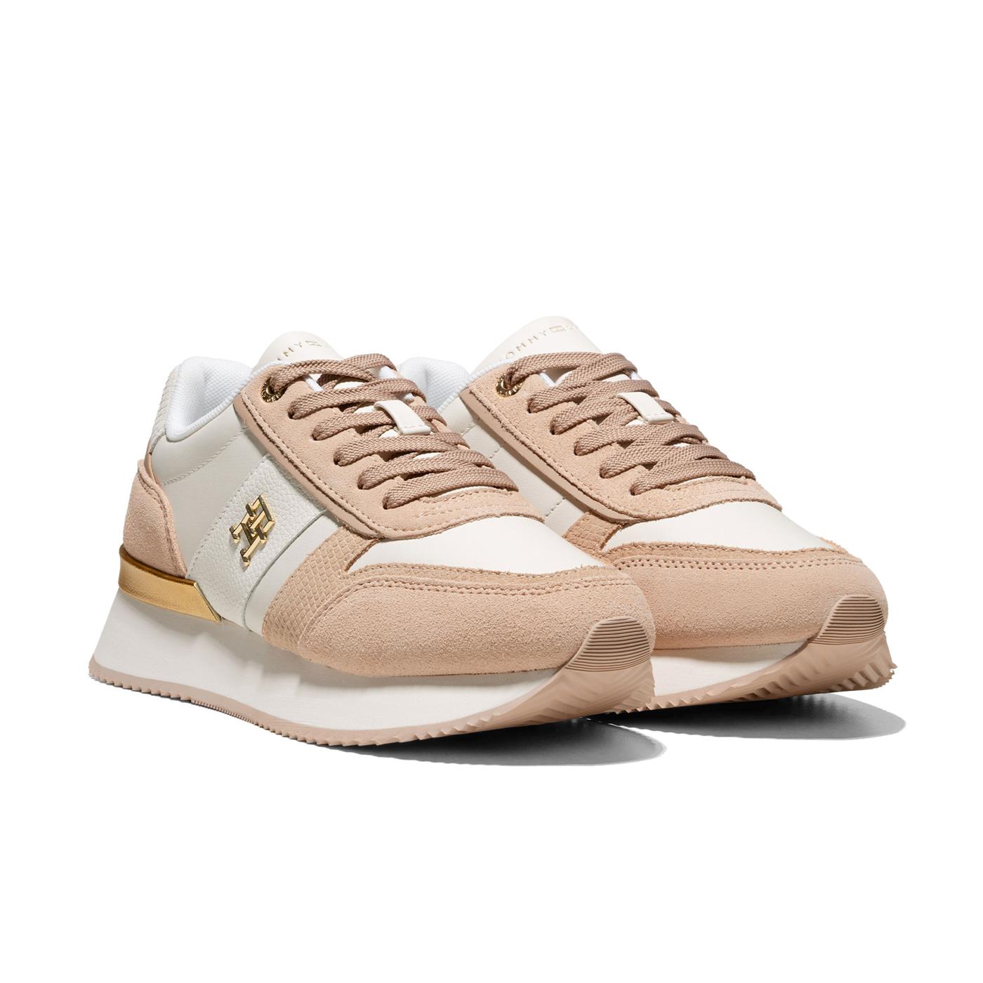 Tommy Hilfiger TH Fashion Runner Ancient White/Misty Blush - FW0FW084750K4