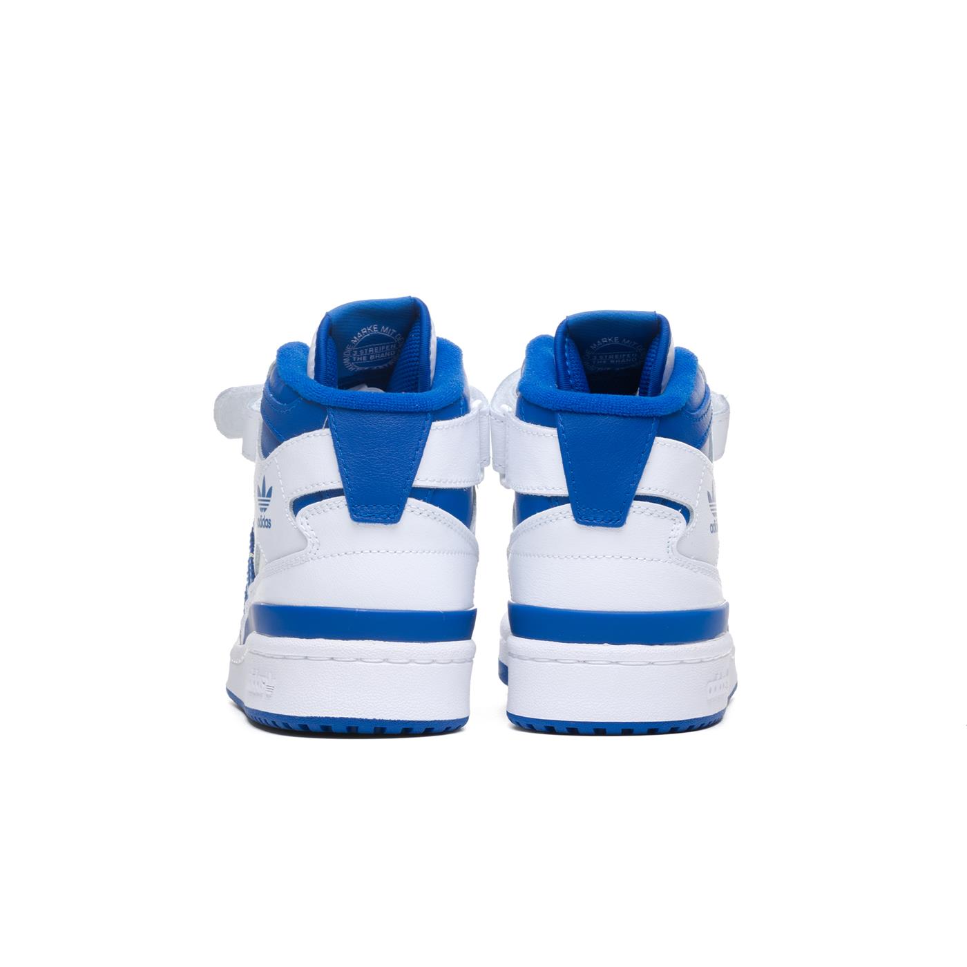 Adidas Originals Forum Mid J Ftwr White/Royal Blue/White - FZ2085