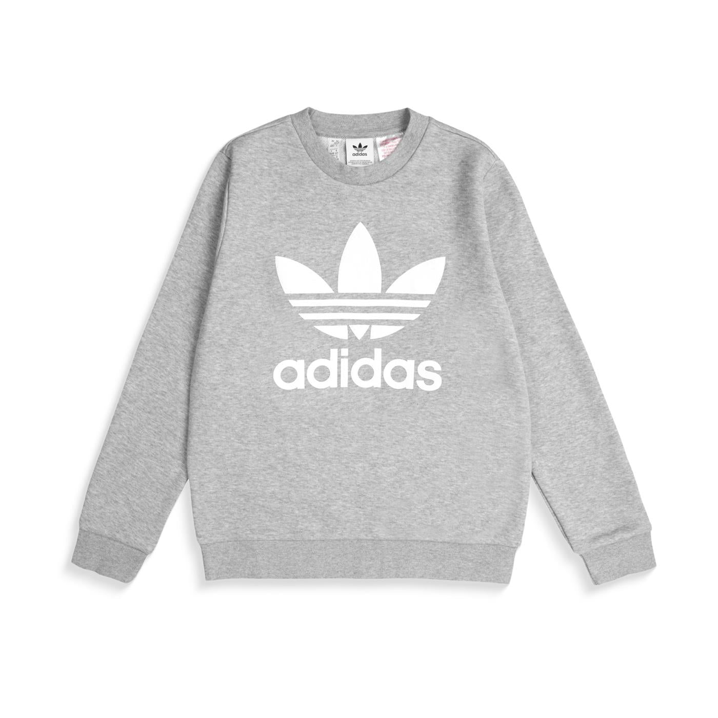 Adidas Originals Trefoil Crew Medium Grey Heather  - GD2709