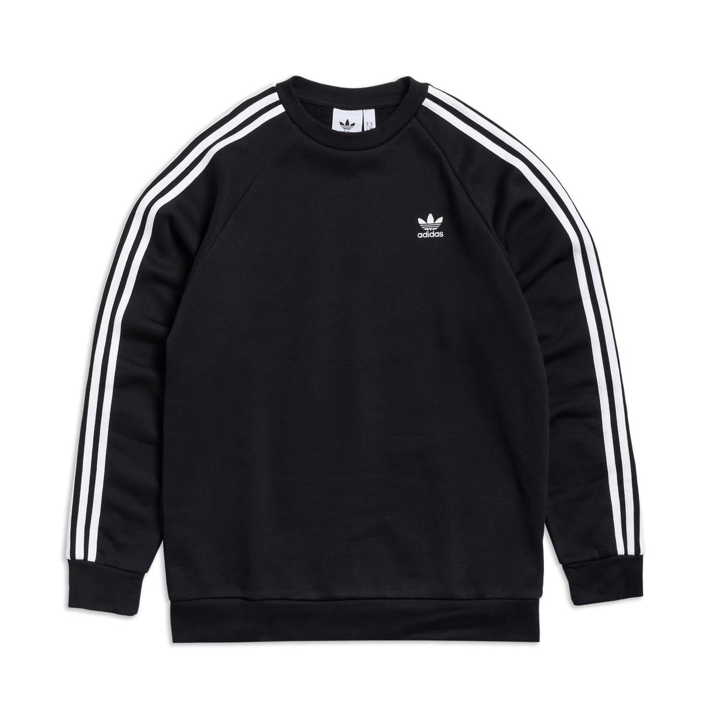 Adidas 3-Stripes Crew Sweat Black - GN3487
