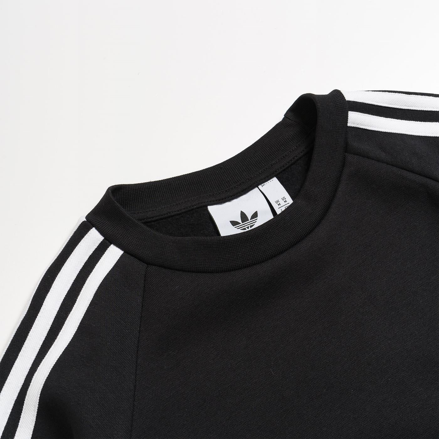 Adidas 3-Stripes Crew Sweat Black - GN3487