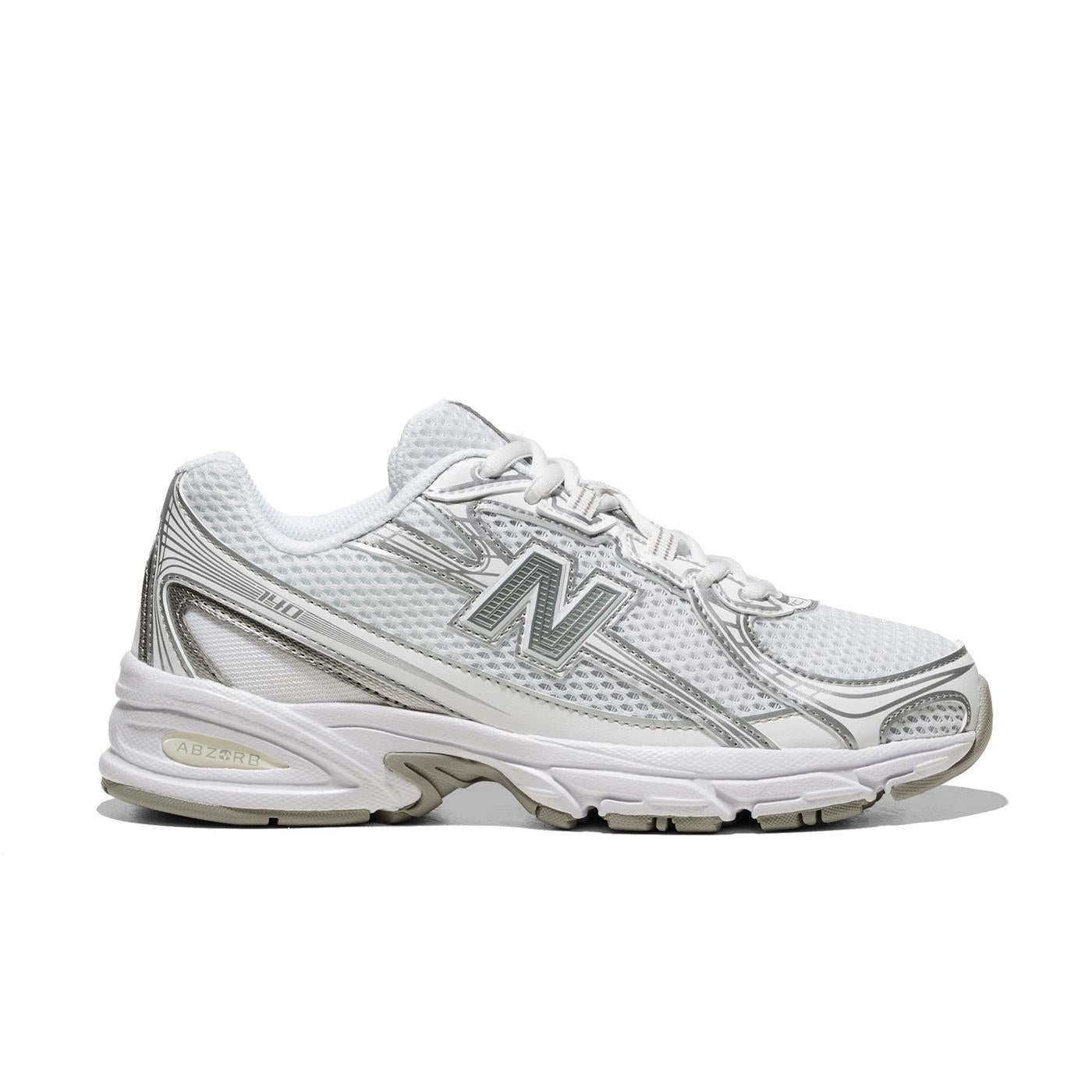 New Balance 740 White/Silver Metallic - GR740WM