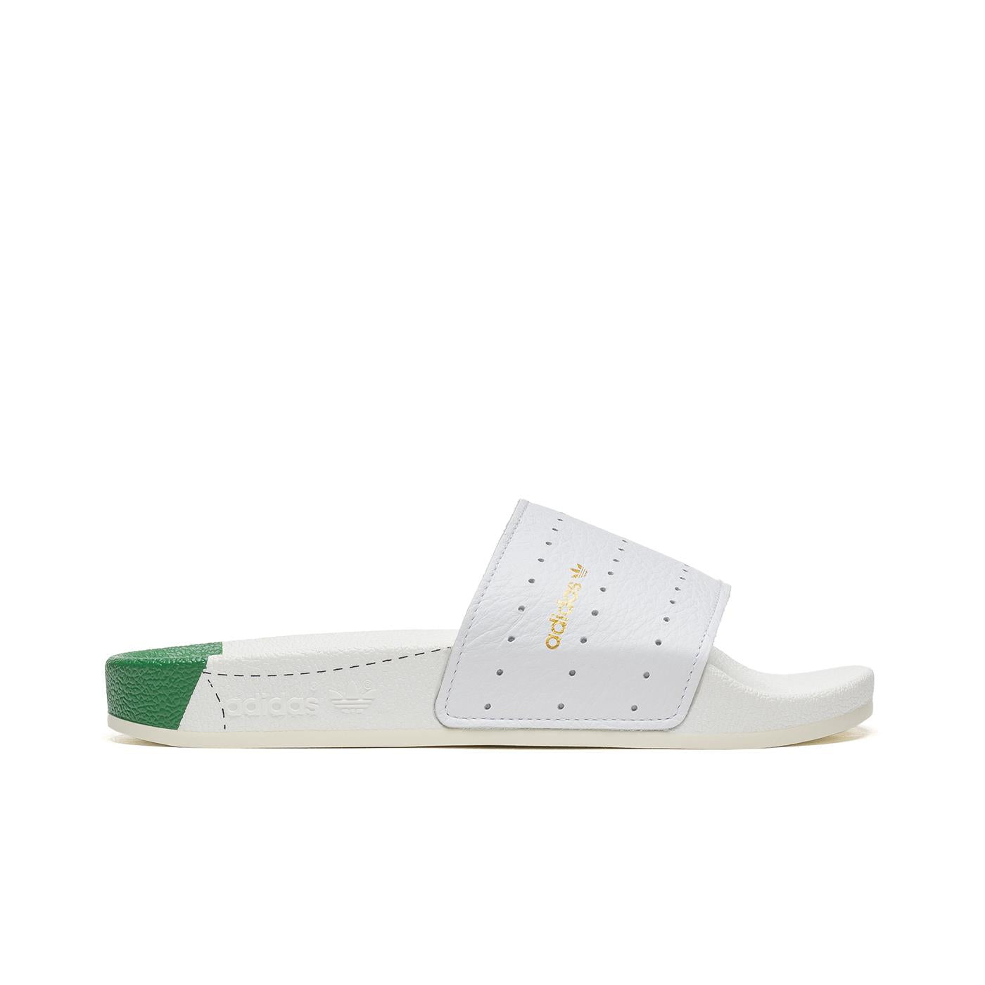 Adidas Adilette Ftwr White/Green/Ftwr White  - H00571