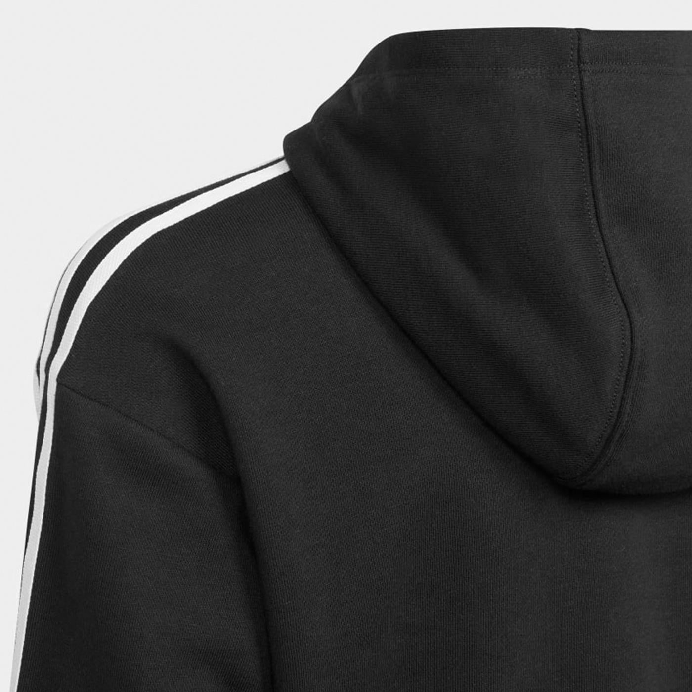 Adidas Originals Cropped Hoodie Black/White - H32337