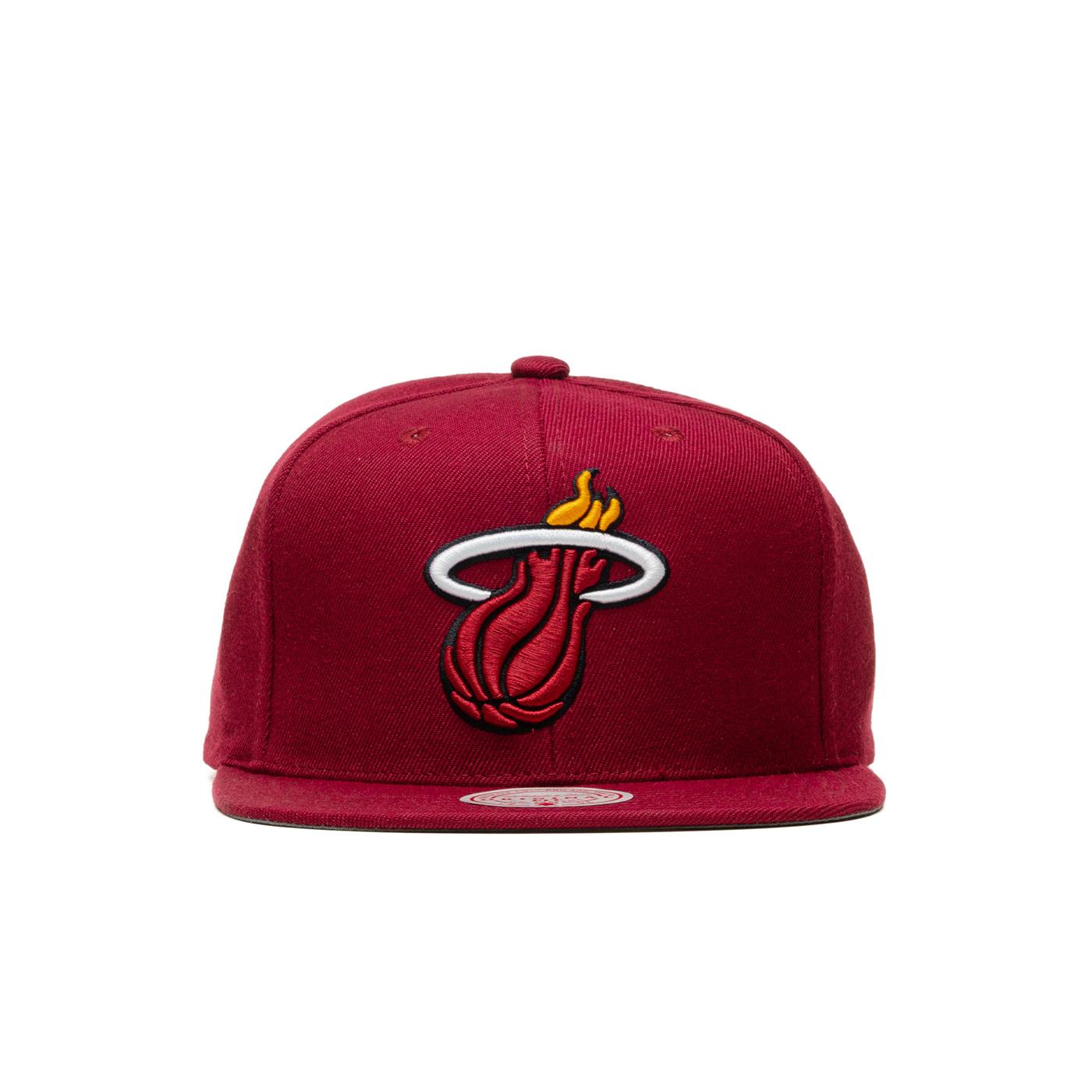 Mitchell & Ness Team Ground 2.0 Snapback Miami Heat - HHSS3256-MHEMAROON