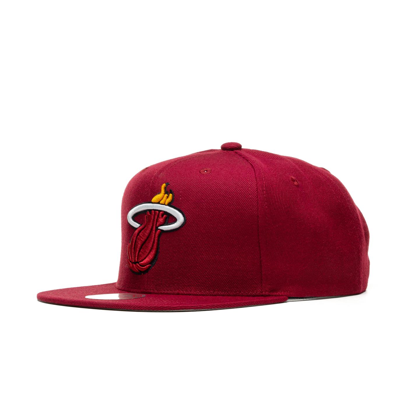 Mitchell & Ness Team Ground 2.0 Snapback Miami Heat - HHSS3256-MHEMAROON