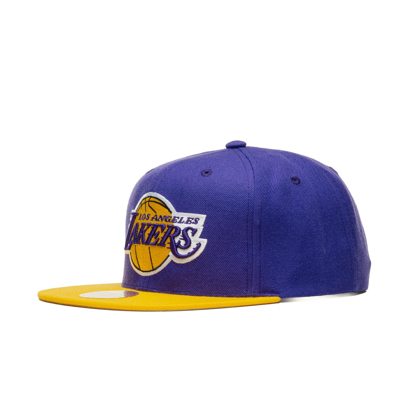 Mitchell & Ness Team 2 Tone 2.0 Snapback LA Lakers - HHSS3264-LALPRPYLW