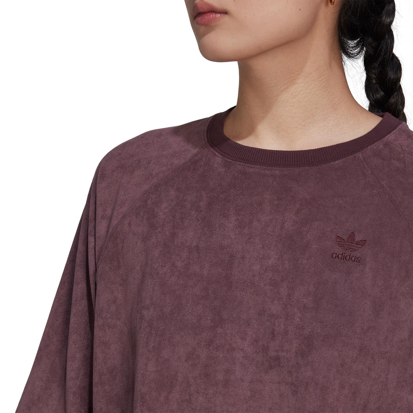 Adidas Adicolor Suede T-Shirt Shadow Maroon - HM1692
