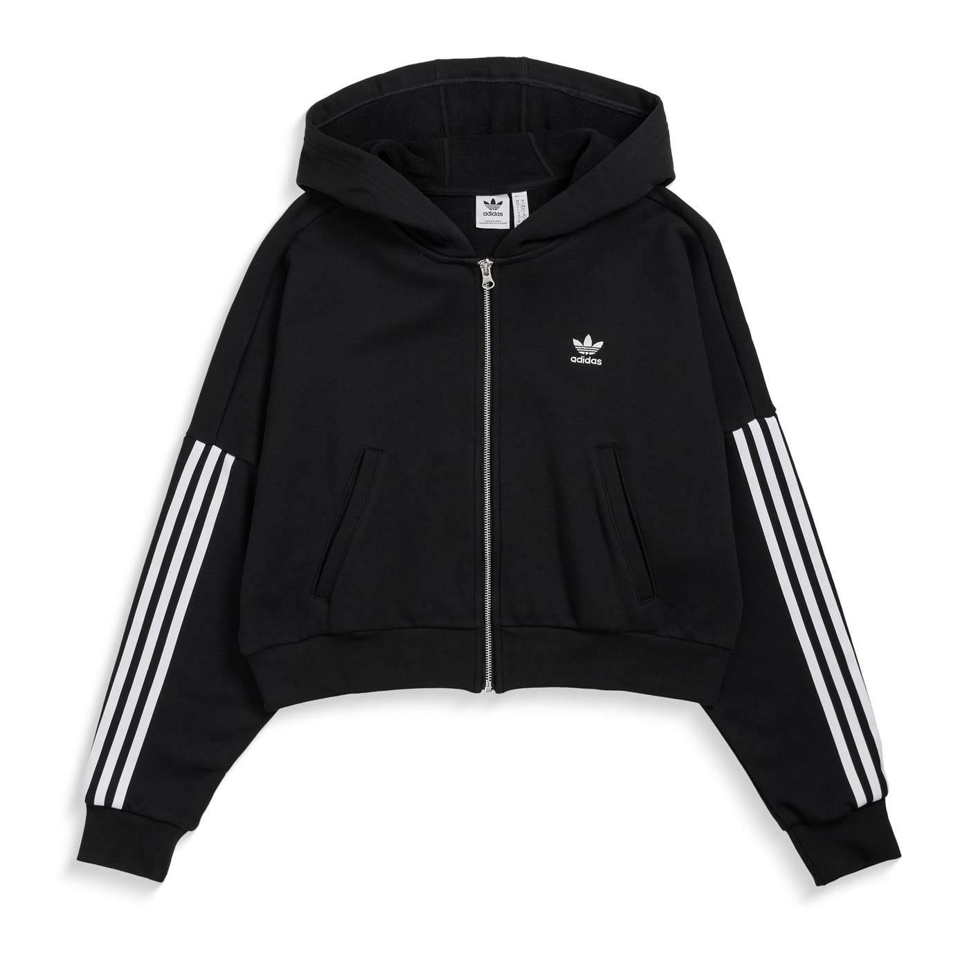 Sudadera con capucha y cremallera Adidas negra – XTREME