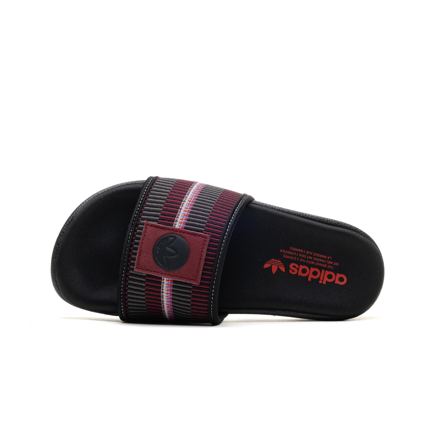 Adidas Adilette Patchwork Core Black/Purple/Shadow Olive - HP5358