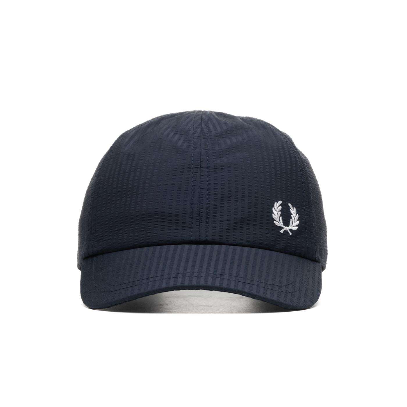 Fred Perry Dual Branded Seersucker Cap Navy - HW5656-637