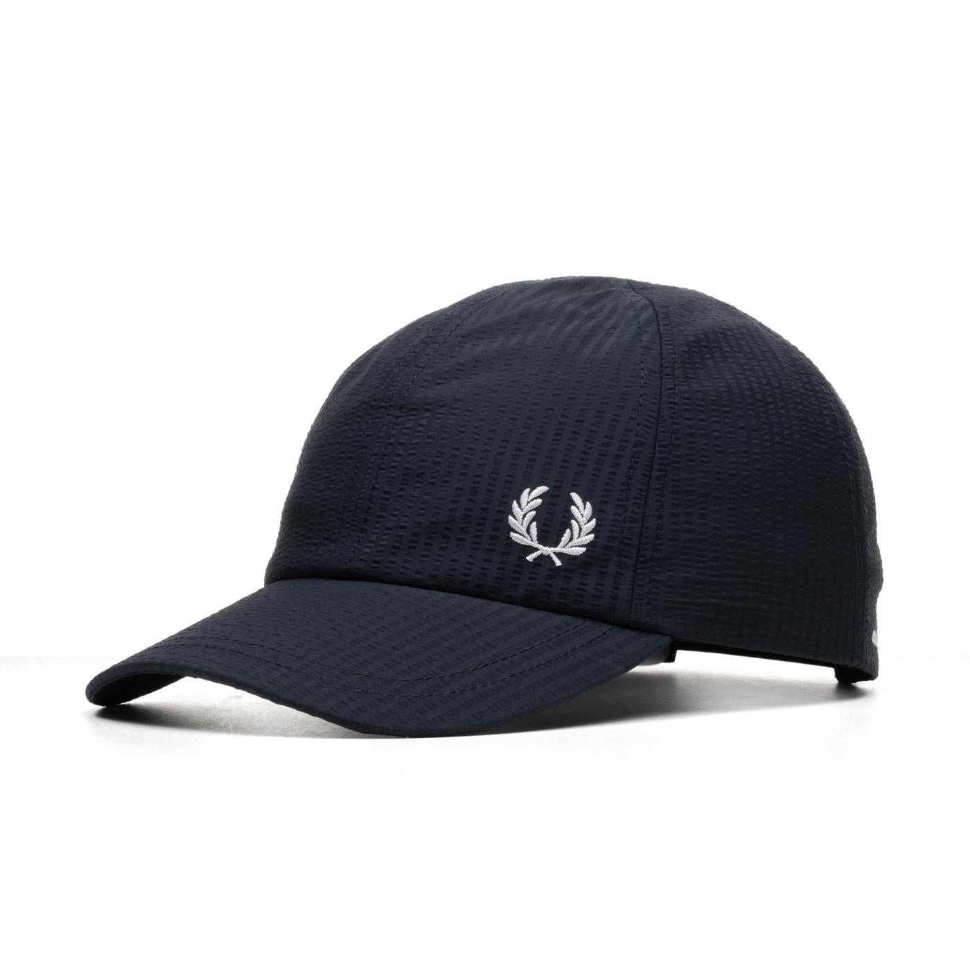 Fred Perry Dual Branded Seersucker Cap Navy - HW5656-637
